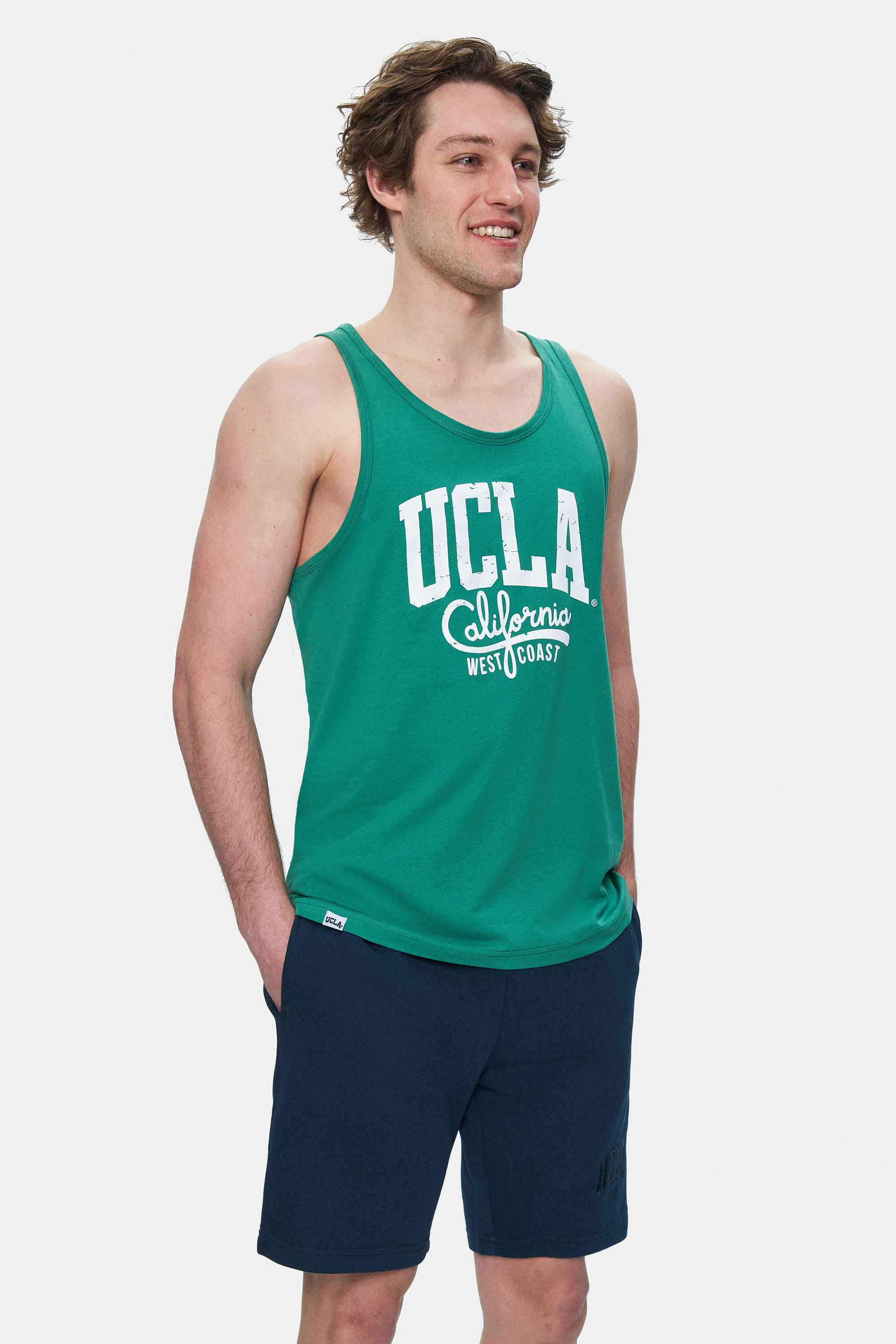 PEBBLE Yeşil Sıfır Kol Baskılı Oversize Erkek Tshirt