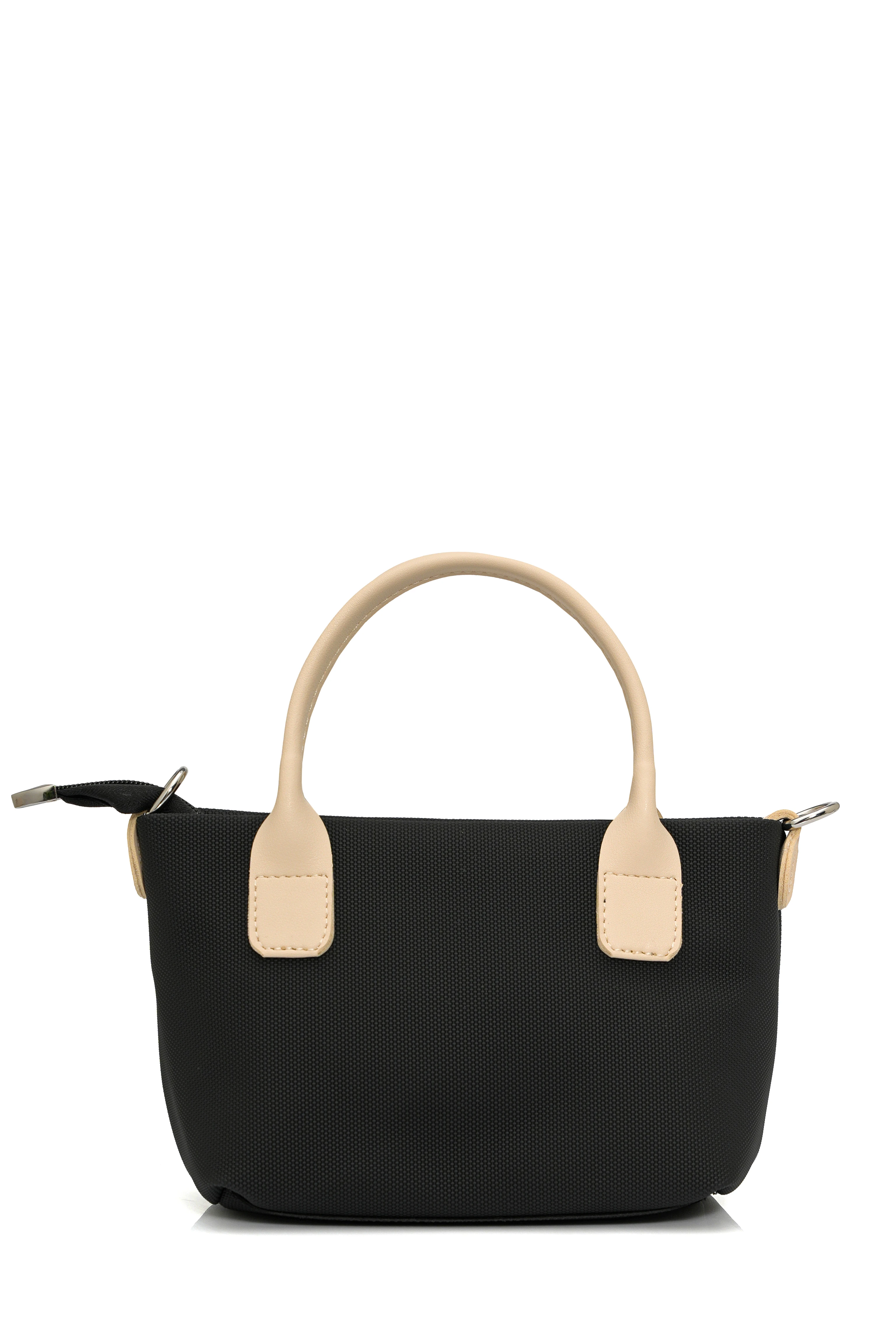 HARLOW Siyah Suni Deri Midi Çapraz Çanta - Kadın Çanta