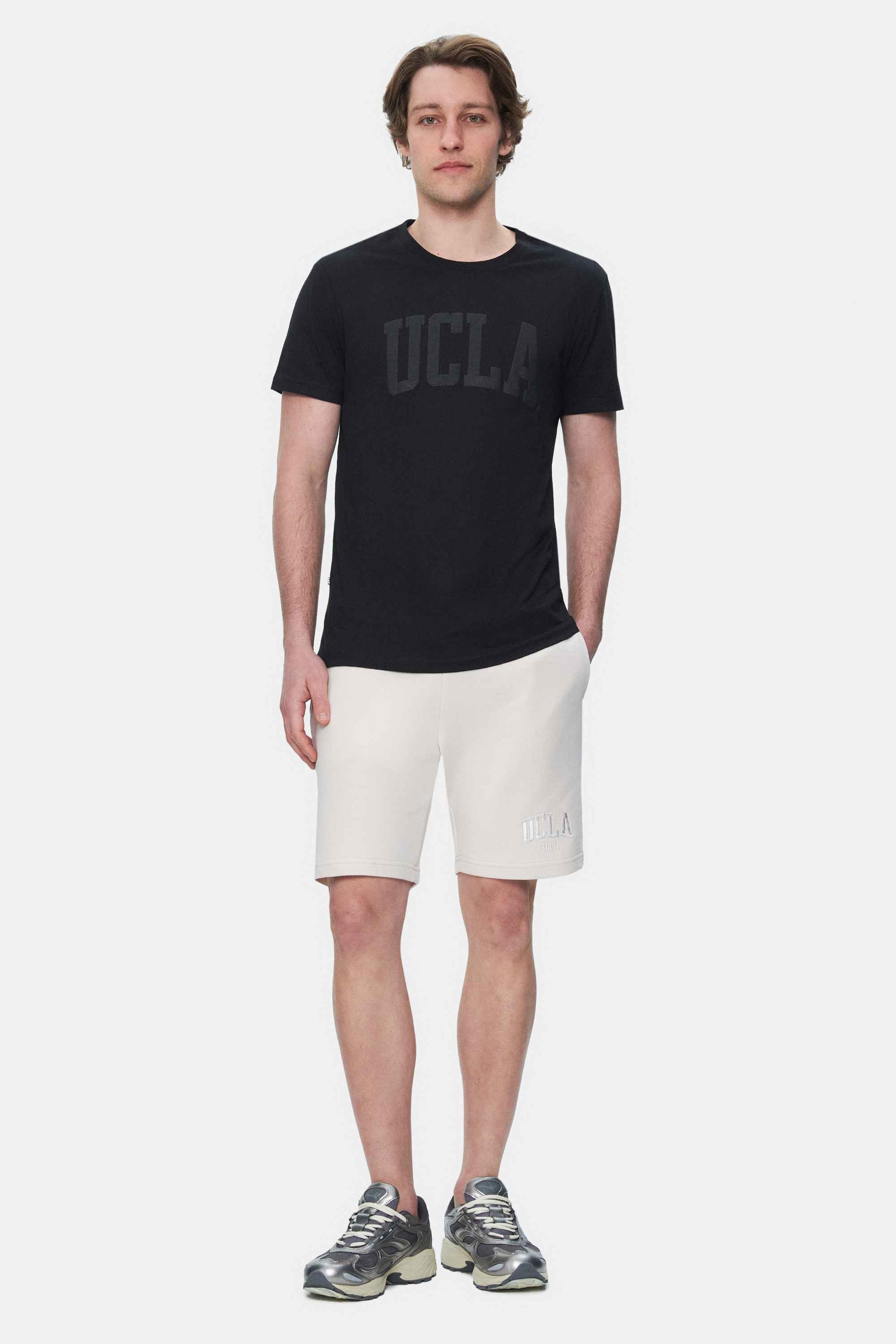 CULVER Siyah Bisiklet Yaka Baskılı Standard Fit Erkek Tshirt