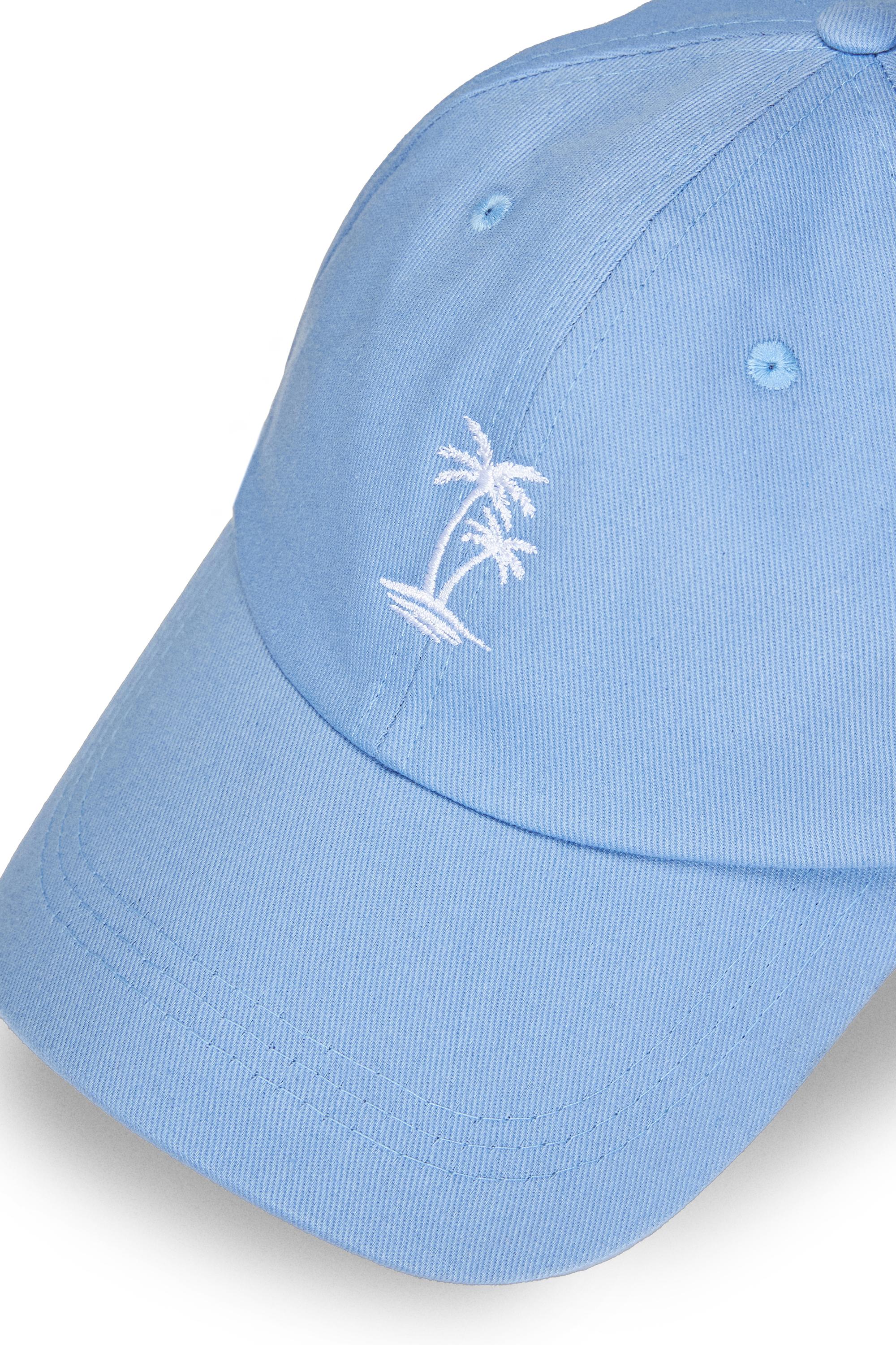 ANISTON Gök Mavi Baseball Cap Nakışlı - Unisex Şapka