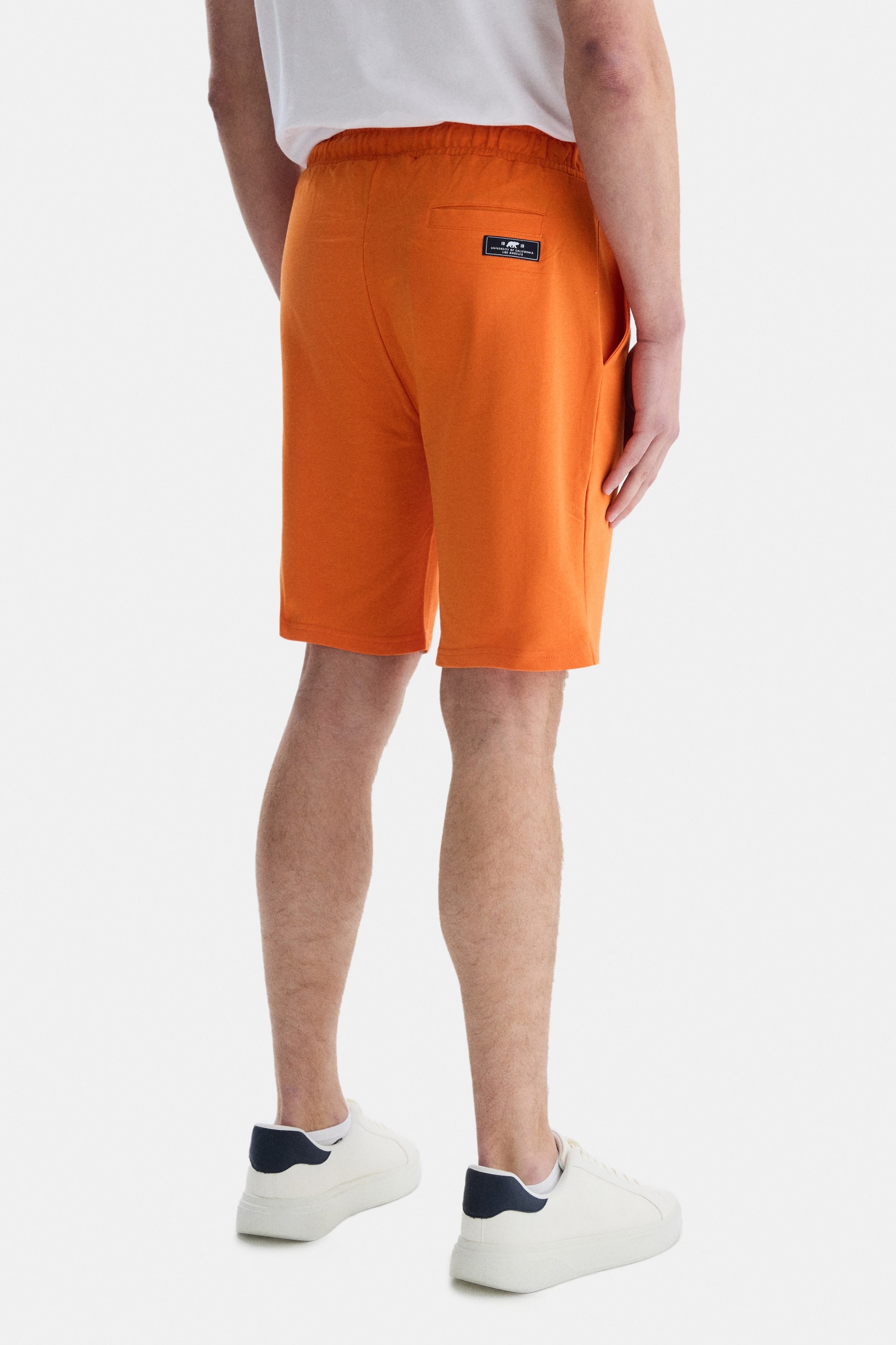 FOWLER Turuncu Baskılı Standard Fit Erkek Örme Şort