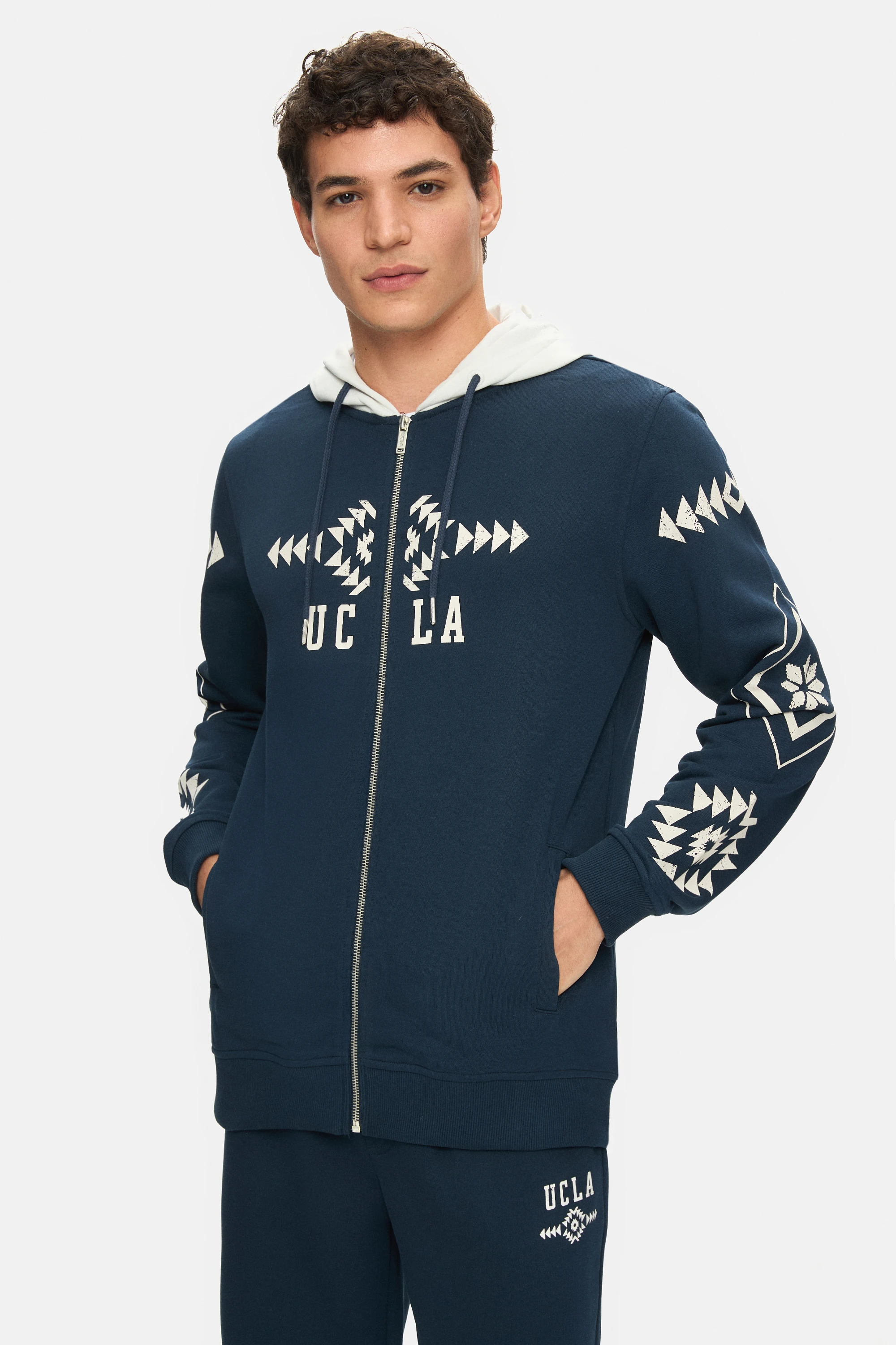 SPENCER-MADOC Lacivert Baskılı Standard Fit Erkek Takım