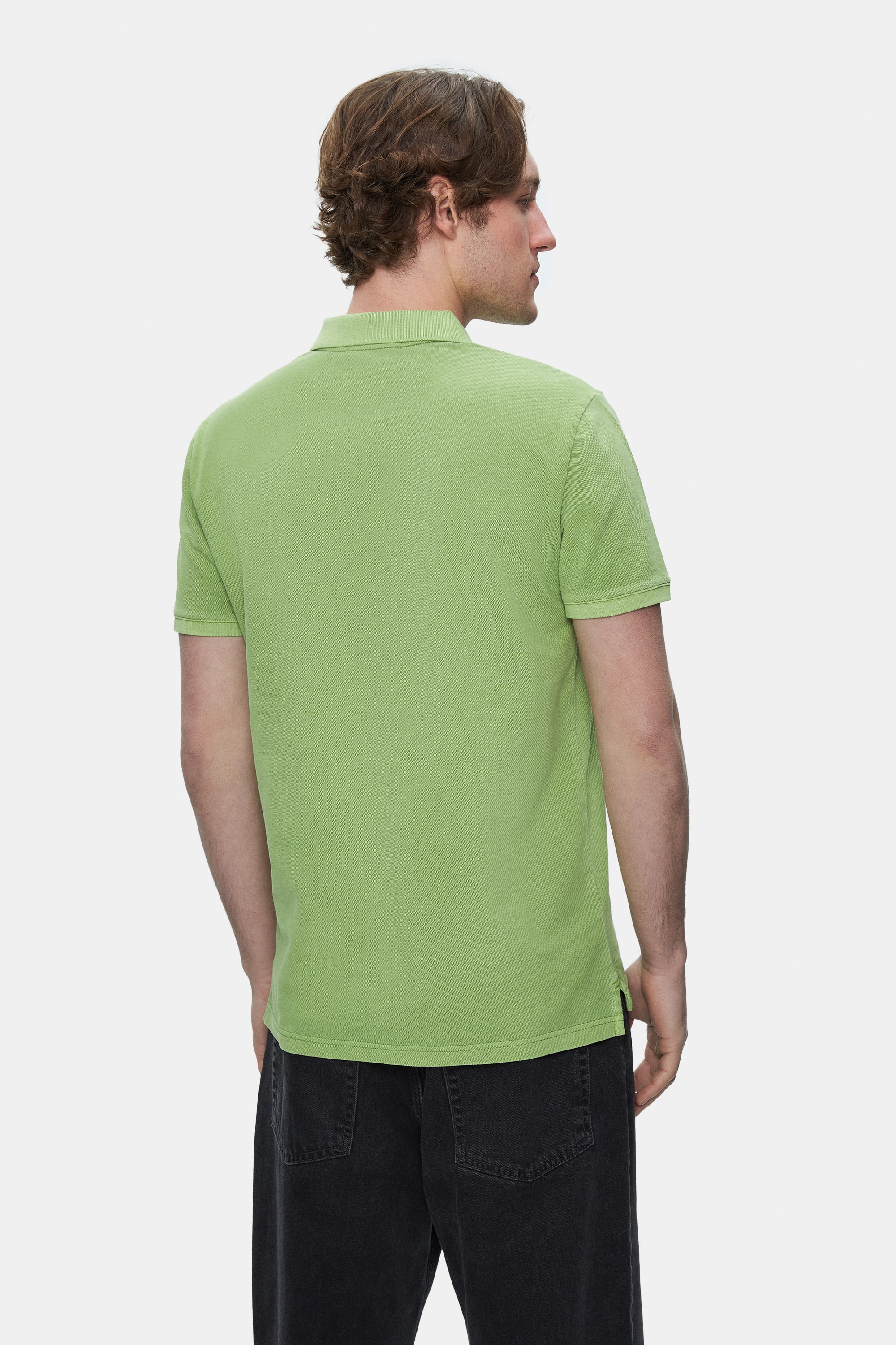 GERARD Yeşil Polo Yaka Nakışlı Standard Fit Erkek Tshirt