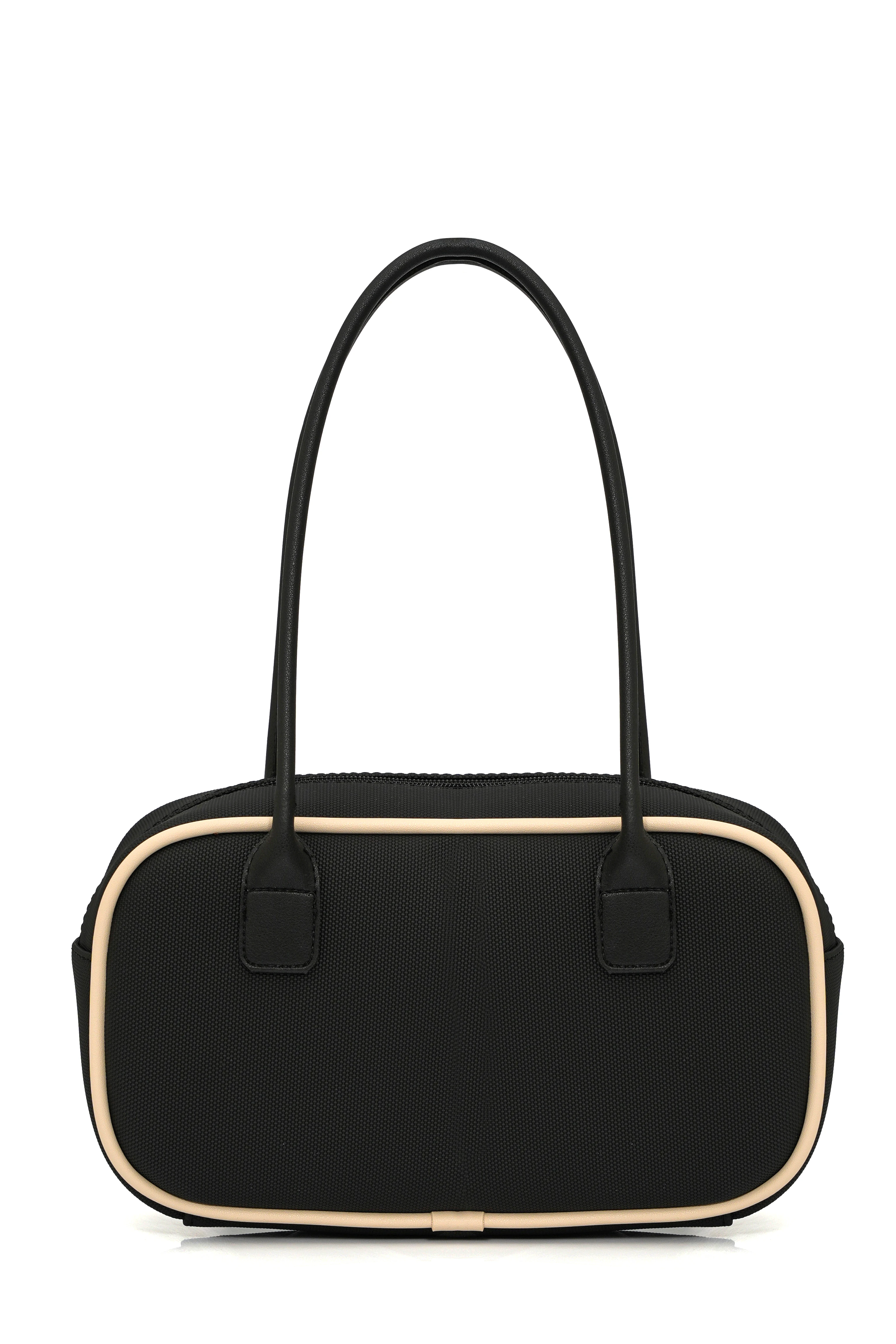 SHARON Siyah Suni Deri Omuz Çantası - Kadın Çanta