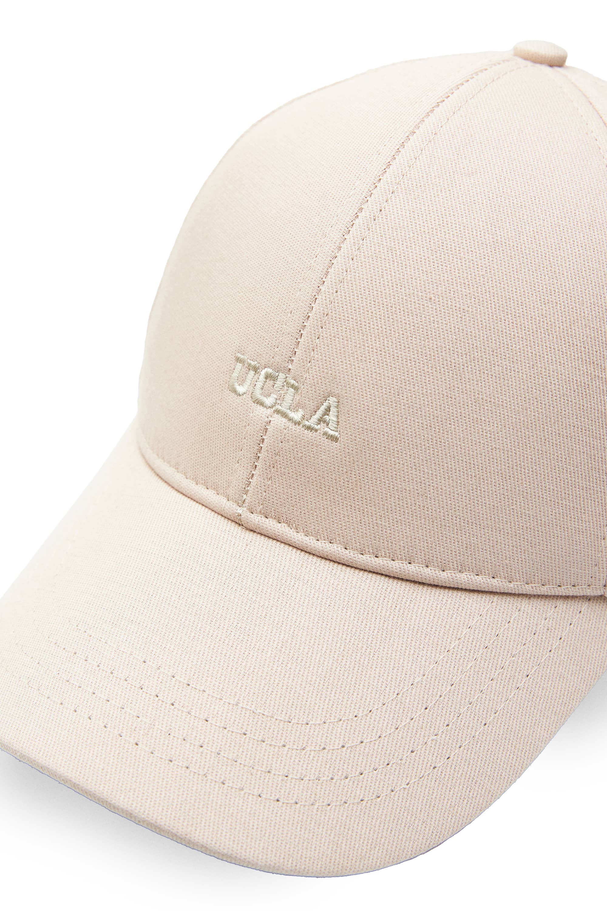 ARGENTO Bej Stretch Fit Baseball Cap Nakışlı Unisex Şapka