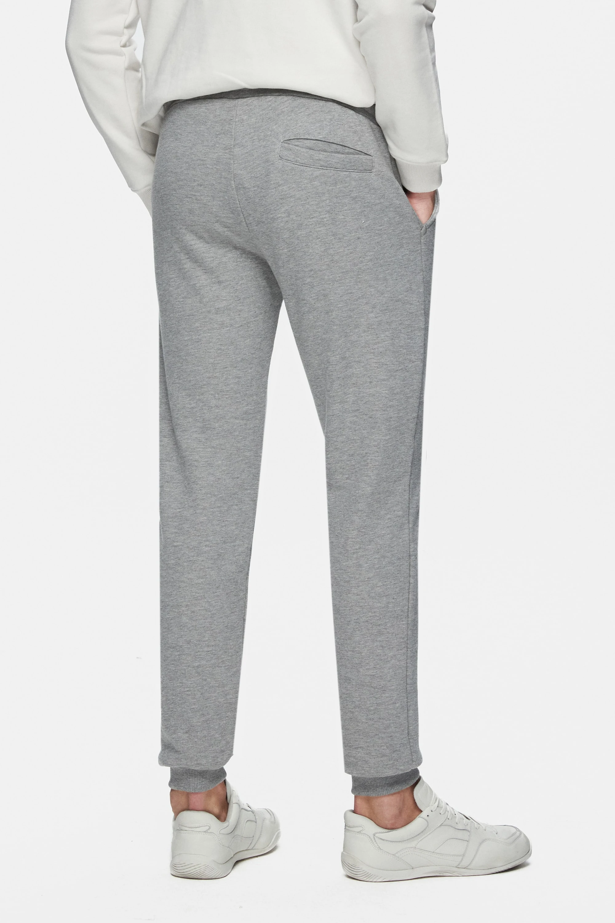 LUSKIN Gri Daralan Kesim Baskılı Standard Fit Erkek Eşofman Altı