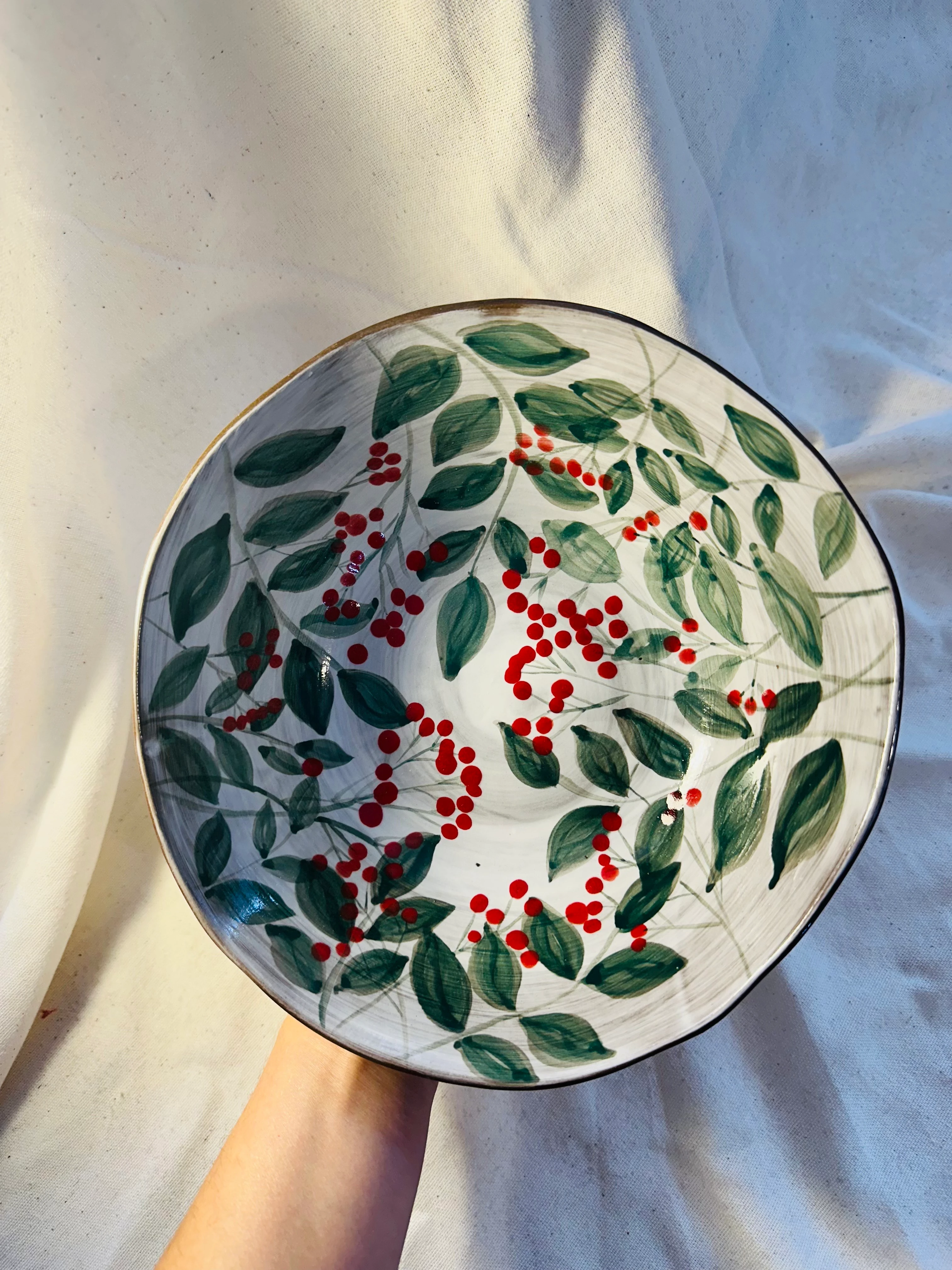 Kokina Motifli Salata Tabağı