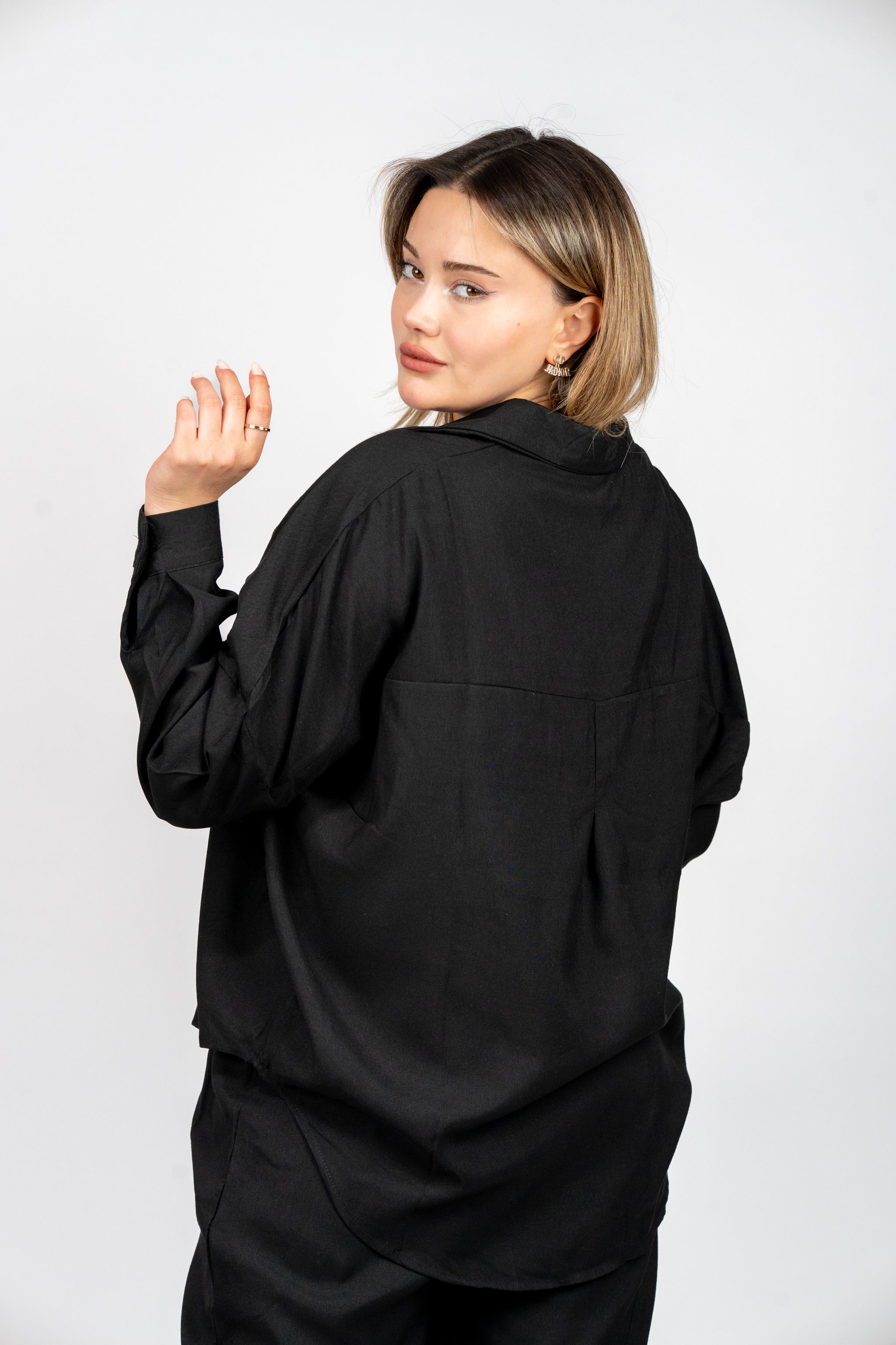 Oversize Gömlek Pantolon Takım