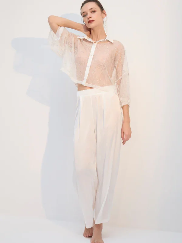 Dantelli Saten 6 Parça Gelin Seti 1759