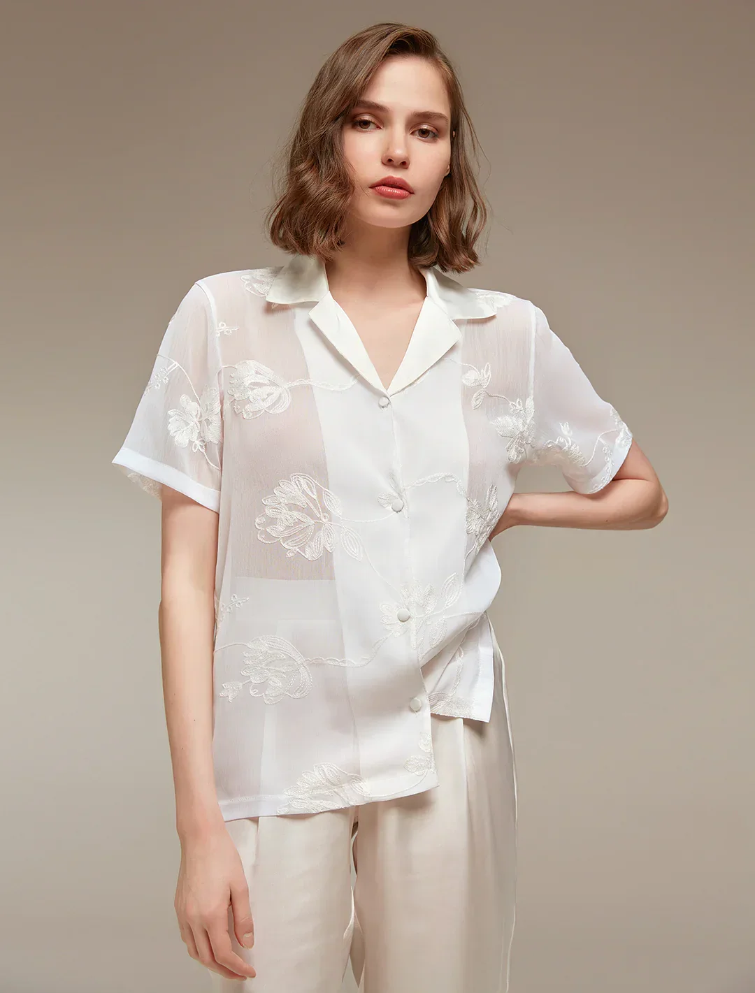 Ekru Dantelli Saten 6 Parça Gelin Seti 1354