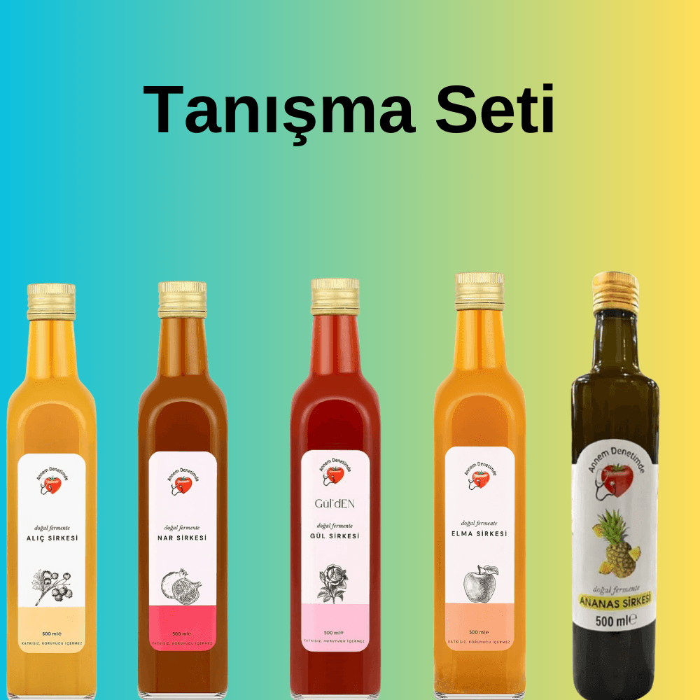5'Lİ TANIŞMA SETİ (ELMA,NAR,GÜL,ALIÇ, ANANAS SİRKESİ)