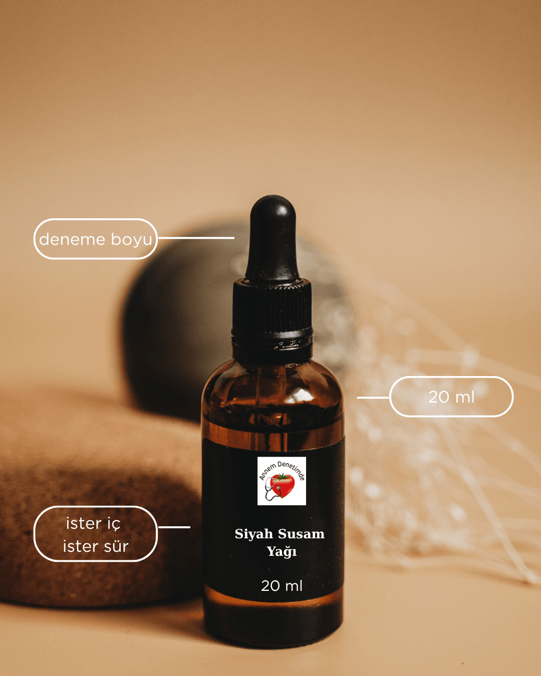 SİYAH SUSAM YAĞI 20 ML