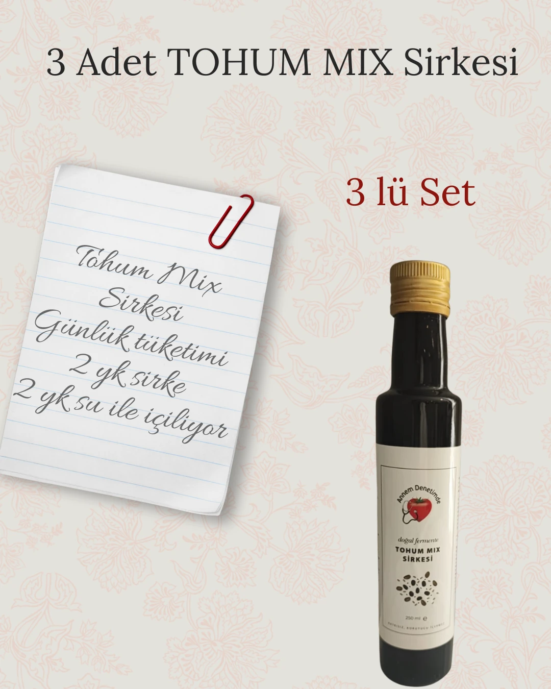 3 LÜ TOHUM MİX SİRKESİ