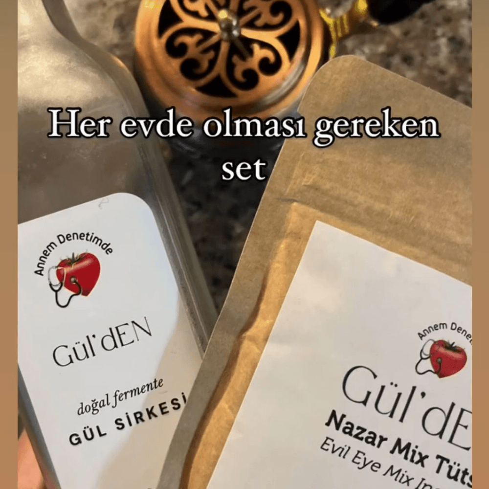 HIDIRELLEZ SETİ (5 Lİ NAZAR MİX+ 1 ADET 500 ML GÜL SİRKESİ)