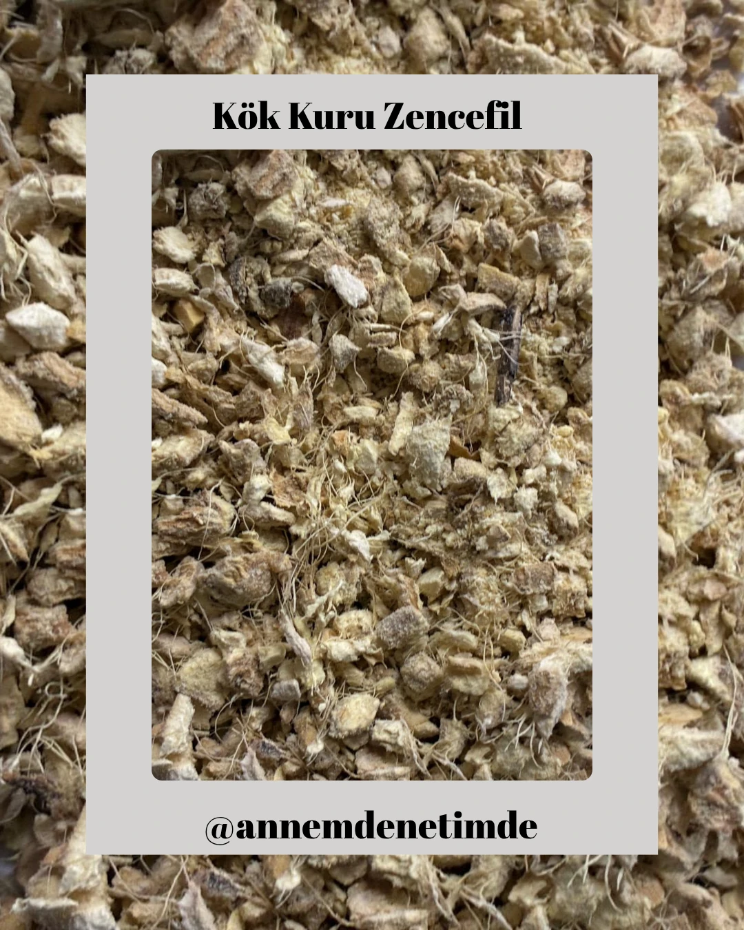 KÖK ZENCEFİL KURU 70 GR (Tea Cut Kesim)
