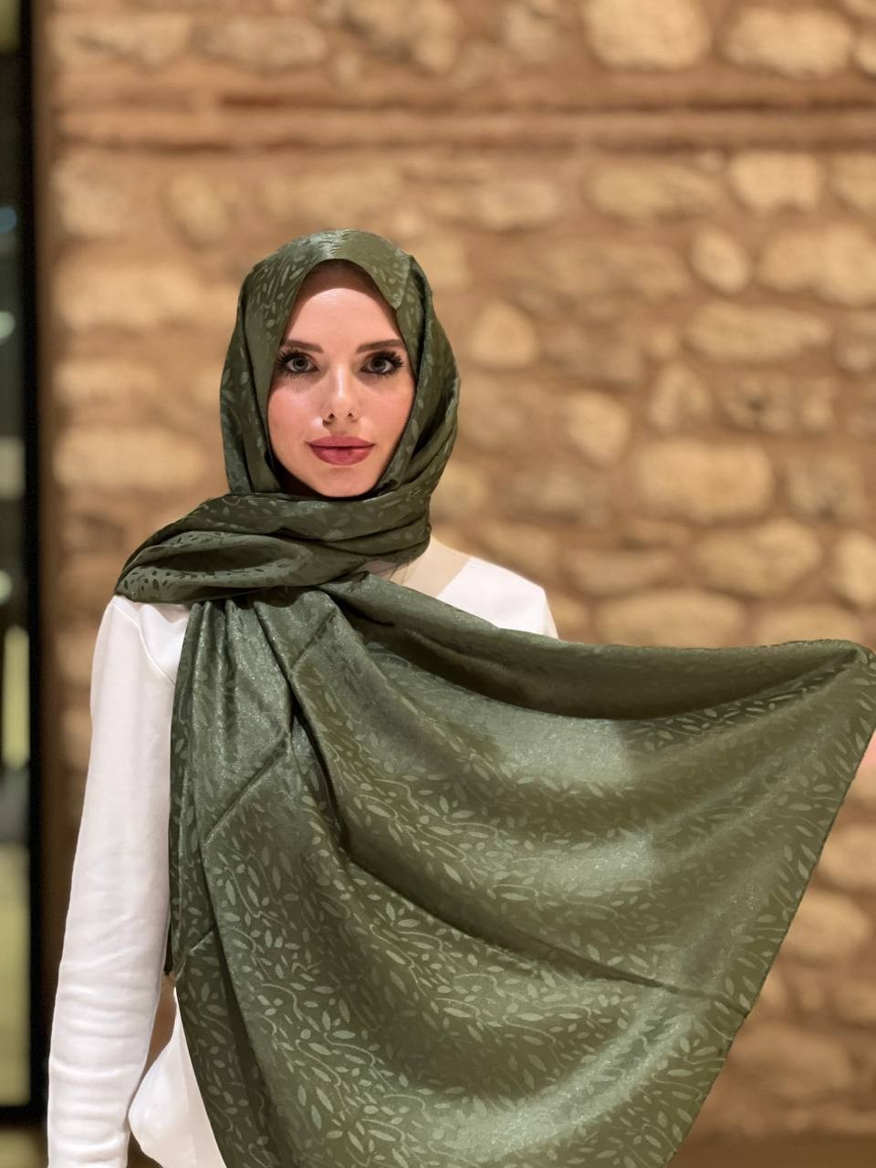 Çiçek Desen Jakar Şal - 203