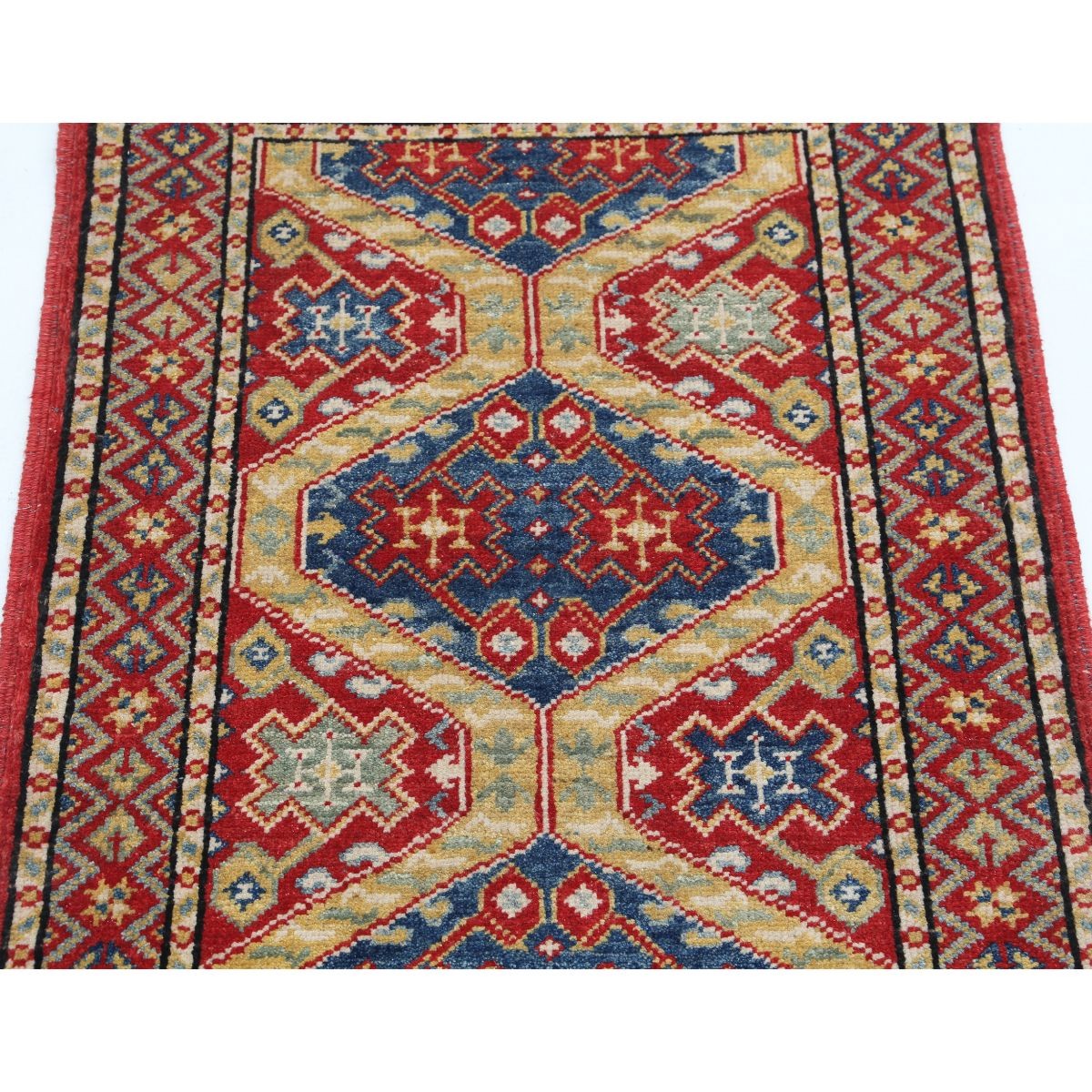 Revival 2x3 Handmade Double Knotted Washable Wool Rug - Colorful