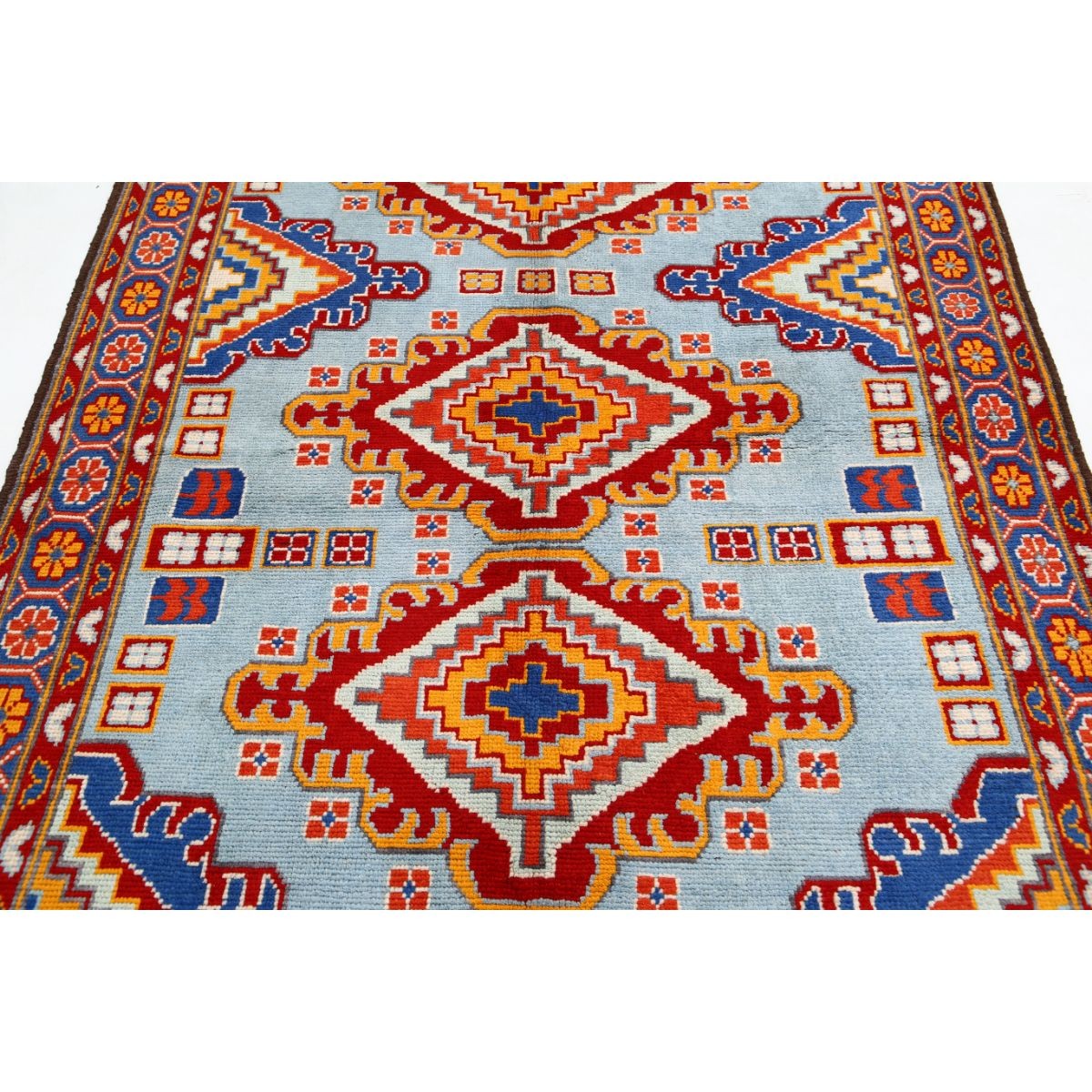 Revival 5x8 Handmade Double Knotted Washable Wool Rug - Colorful