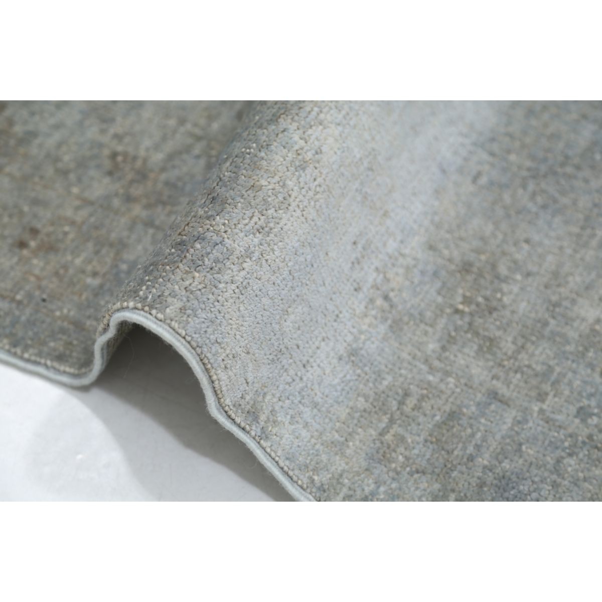 Overdye 8x10 Handmade Double Knotted Washable Wool Rug - Monochormatic