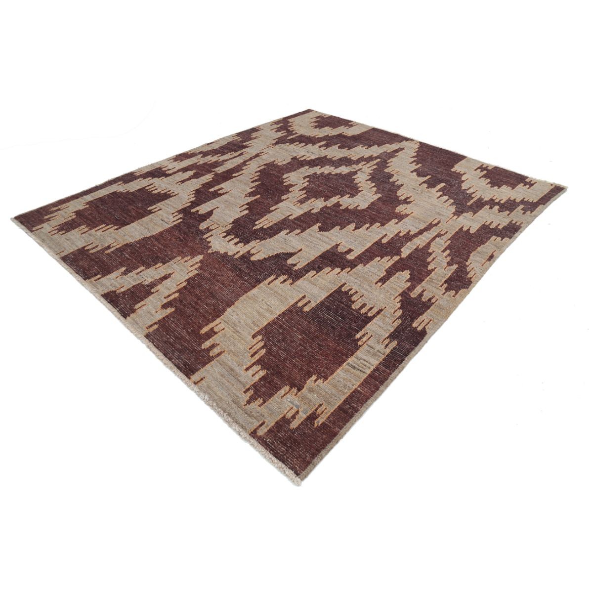 Revival 5x9 Handmade Double Knotted Washable Wool Rug - Colorful