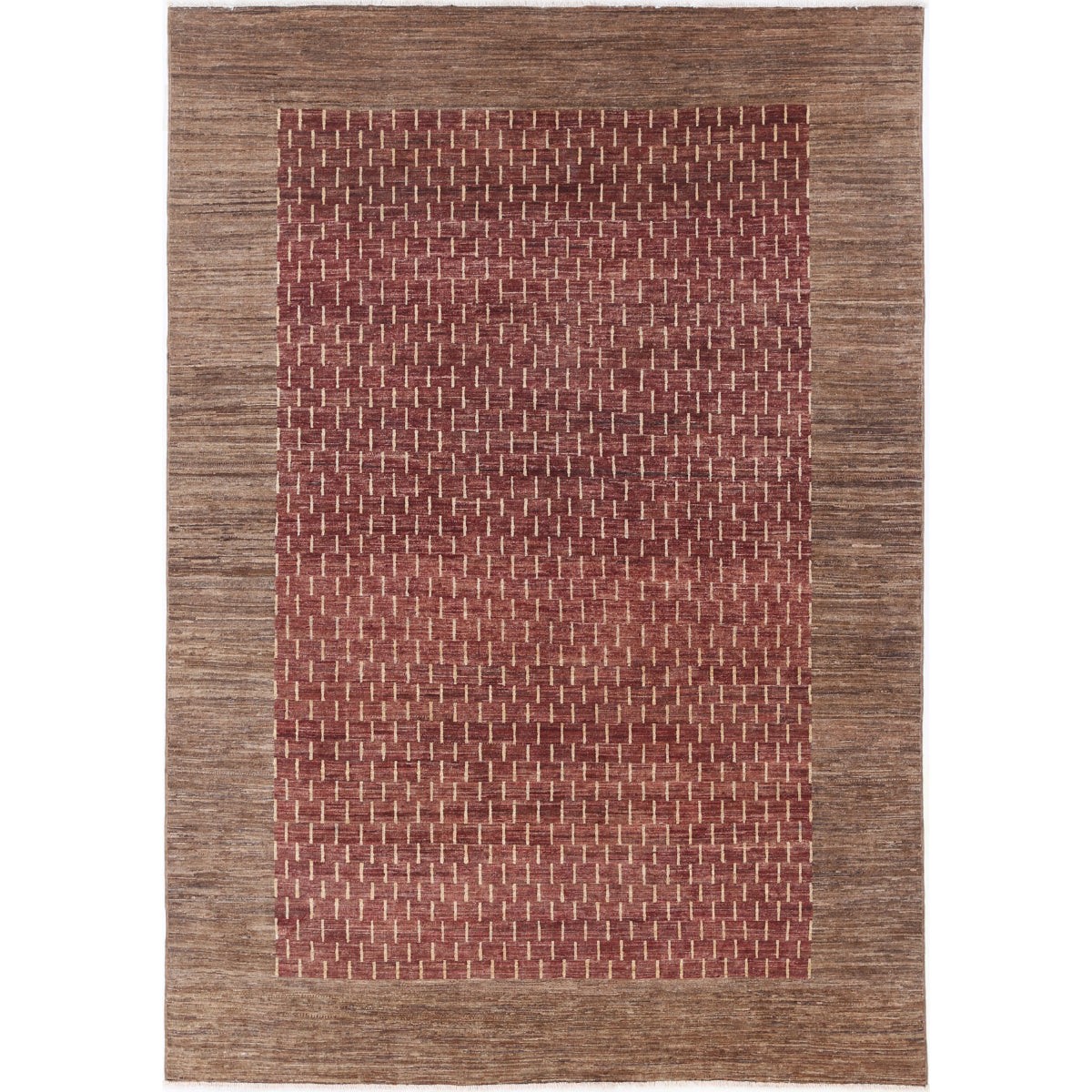 Modcar 6x9 Handmade Double Knotted Washable Wool Rug - Colorful
