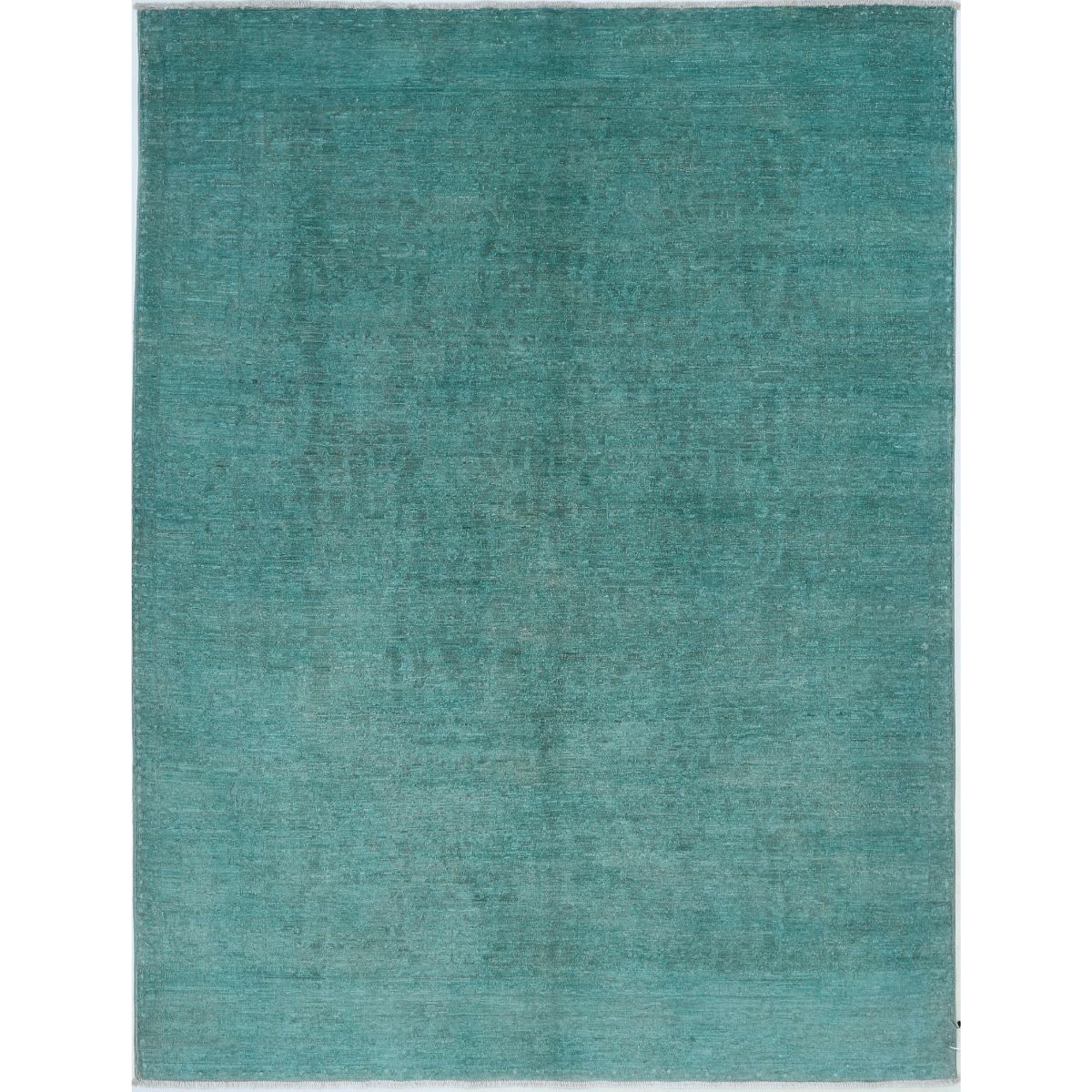 Fine 6x8 Handmade Double Knotted Washable Wool Rug - Monochormatic