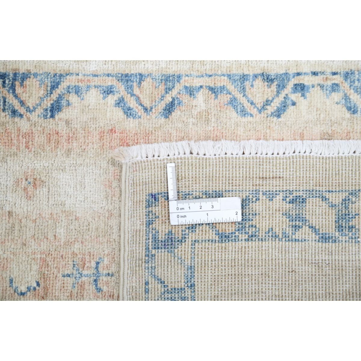 Shaal 5x8 Handmade Double Knotted Washable Wool Rug - Soft Hues