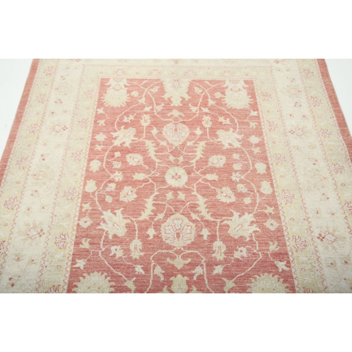Ziegler 5x6 Handmade Double Knotted Washable Wool Rug - Soft Hues