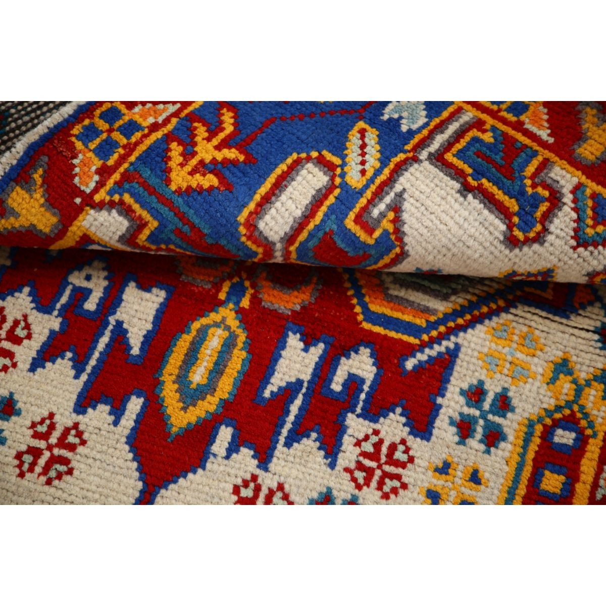 Revival 3x4 Handmade Double Knotted Washable Wool Rug - Colorful