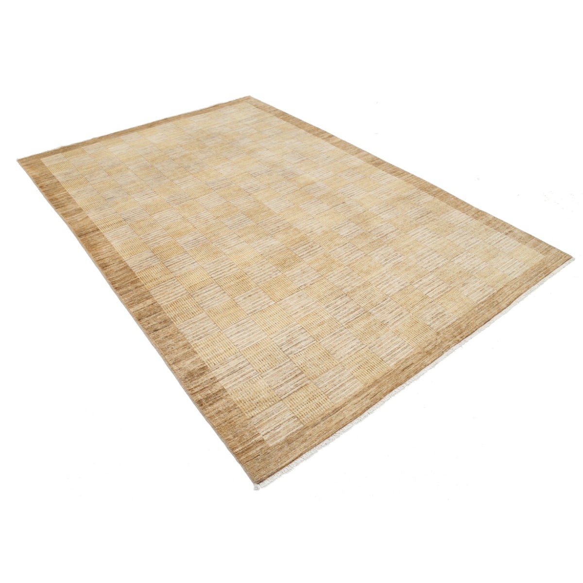 Modcar 6x9 Handmade Double Knotted Washable Wool Rug - Colorful