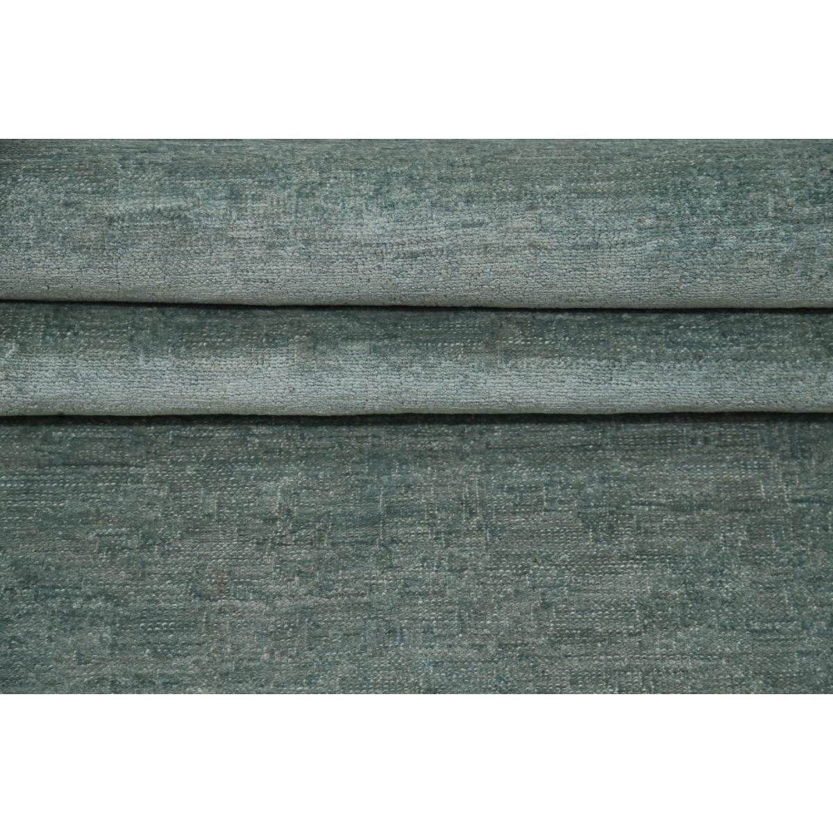 Fine 3x10 Handmade Double Knotted Washable Wool Runner - Monochormatic
