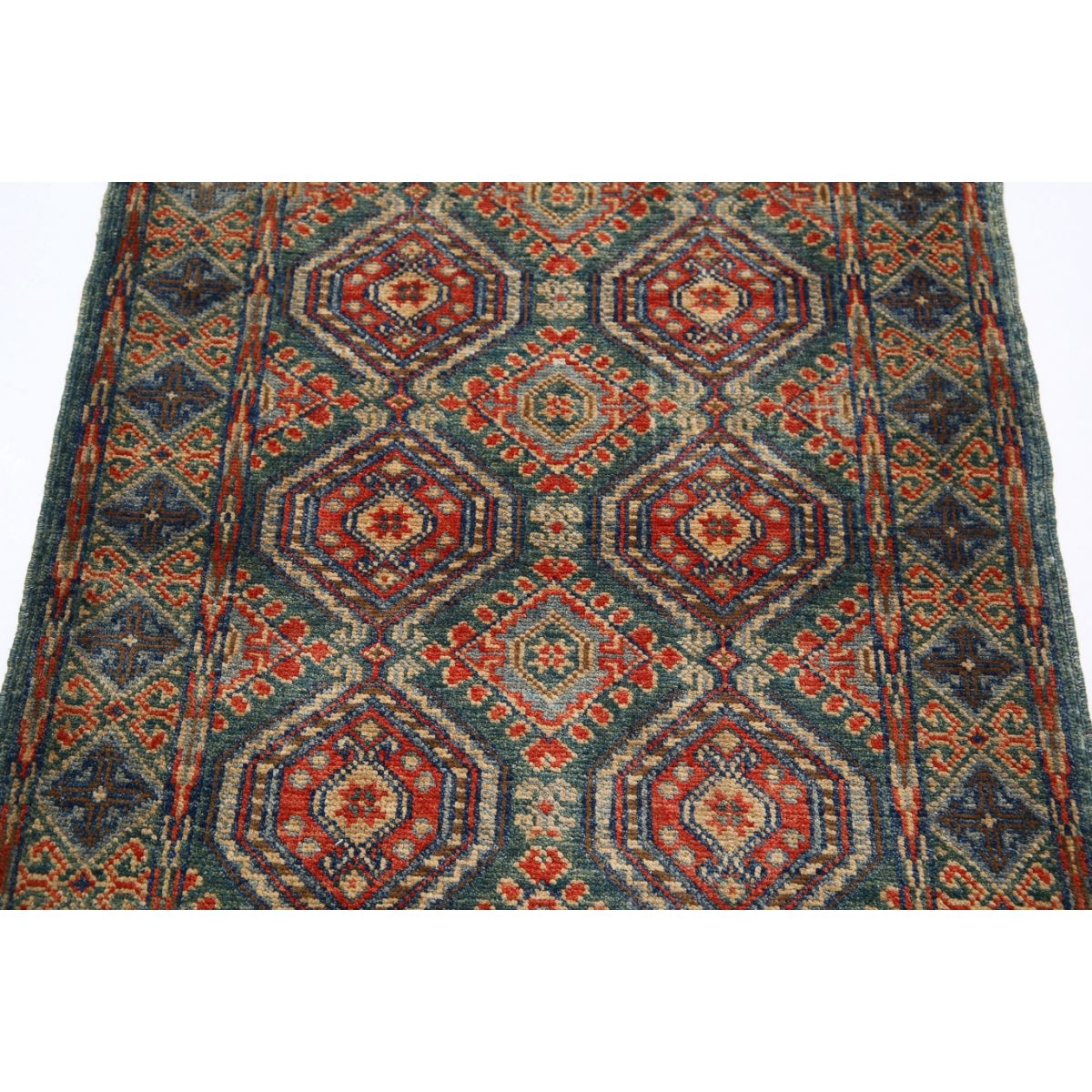 Revival 3x4 Handmade Double Knotted Washable Wool Rug - Colorful