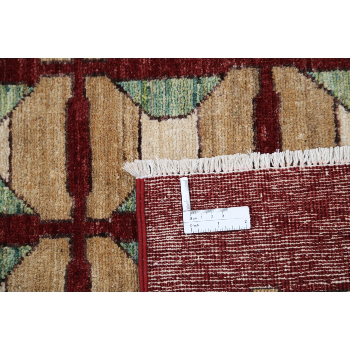 Modcar 5x5 Handmade Double Knotted Washable Wool Rug - Colorful