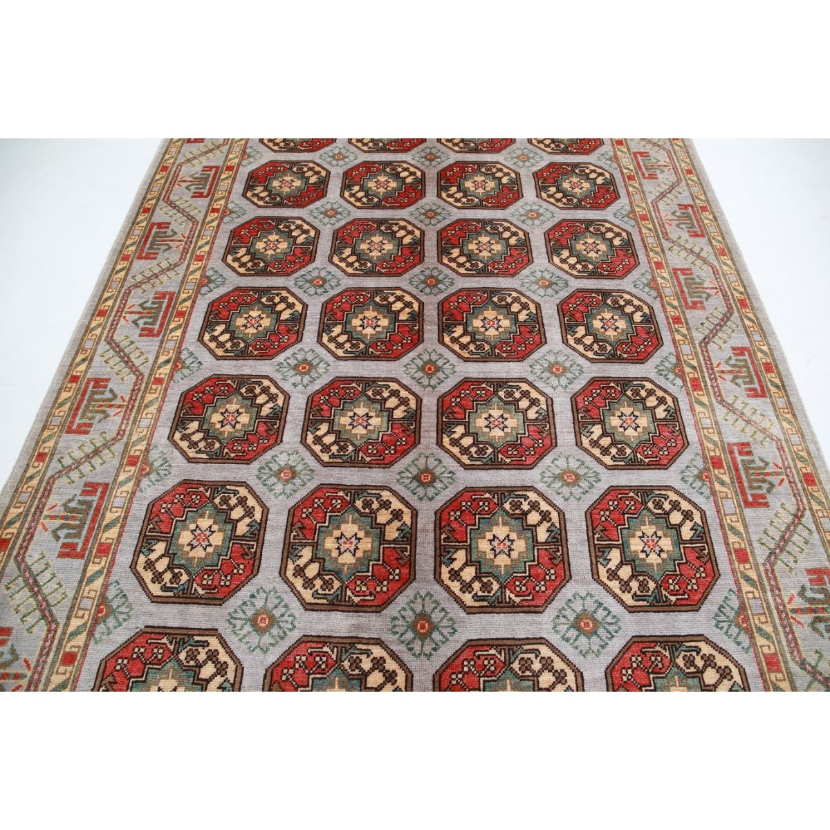 Revival 7x10 Handmade Double Knotted Washable Wool Rug - Colorful
