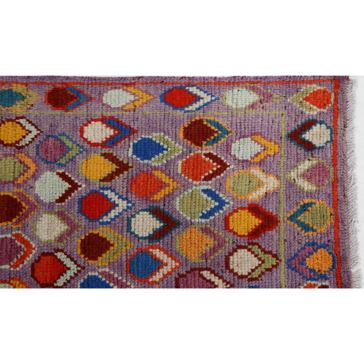 Revival 3x4 Handmade Double Knotted Washable Wool Rug - Colorful