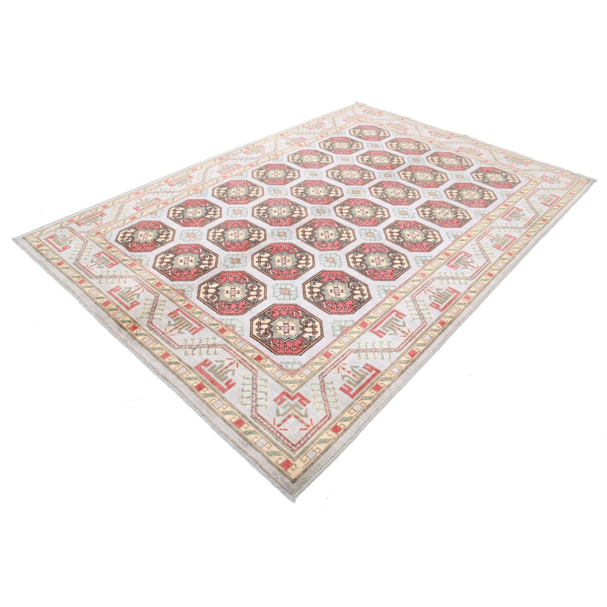 Revival 7x10 Handmade Double Knotted Washable Wool Rug - Colorful
