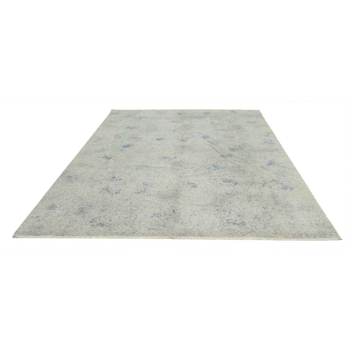 Overdye 8x10 Handmade Double Knotted Washable Wool Rug - Monochormatic