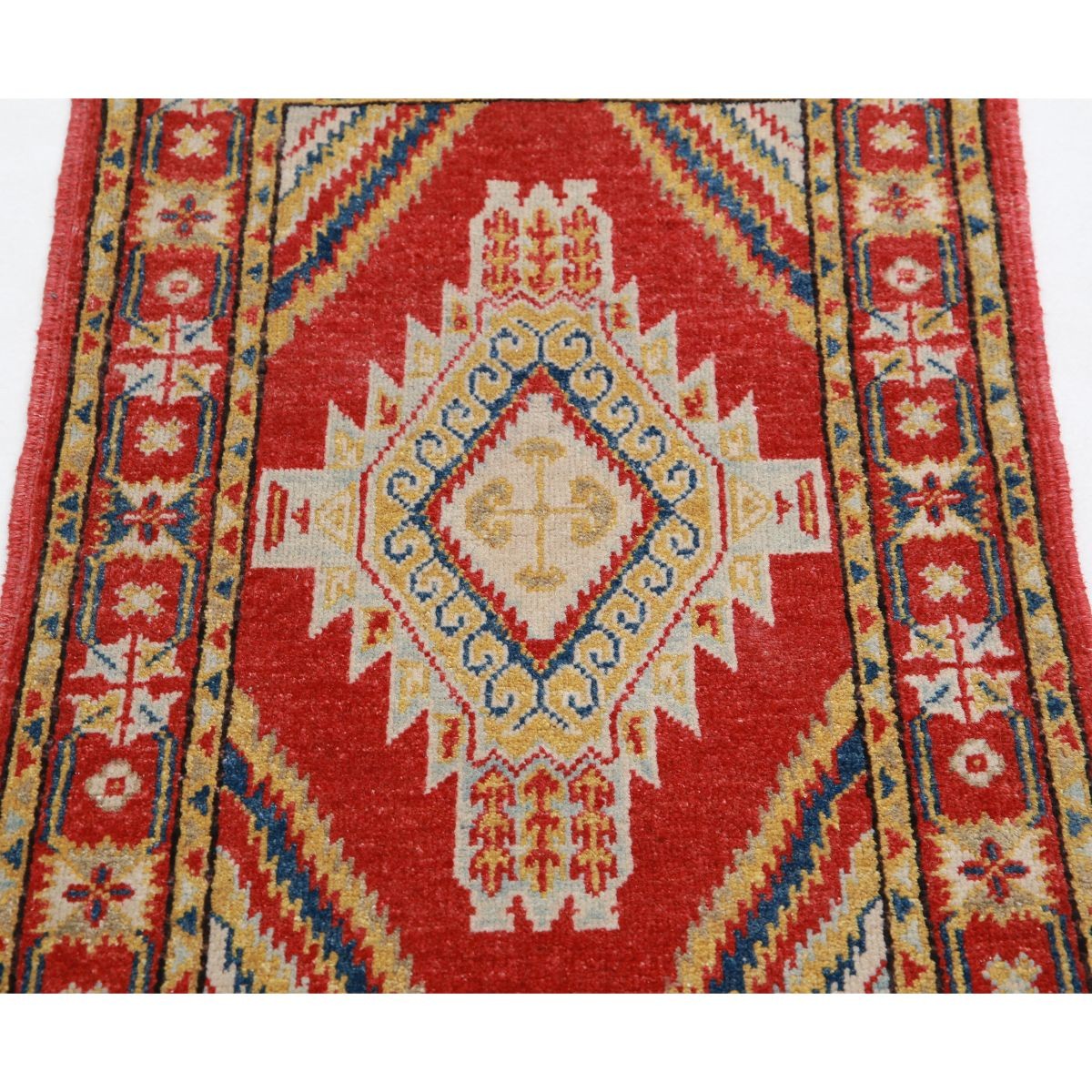 Revival 2x3 Handmade Double Knotted Washable Wool Rug - Colorful