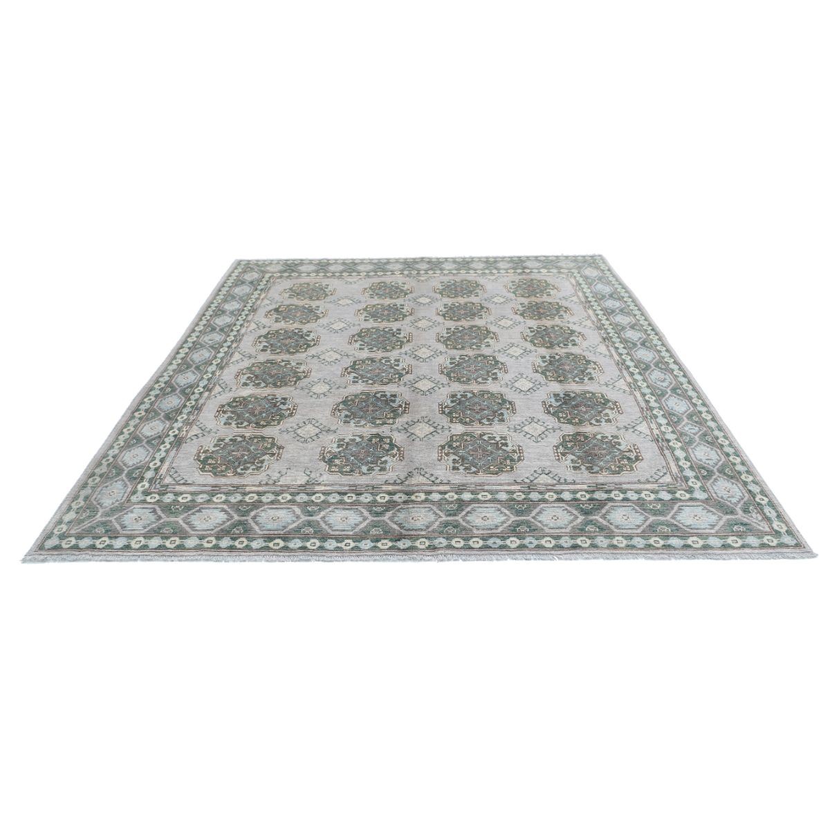 Revival 8x10 Handmade Double Knotted Washable Wool Rug - Colorful