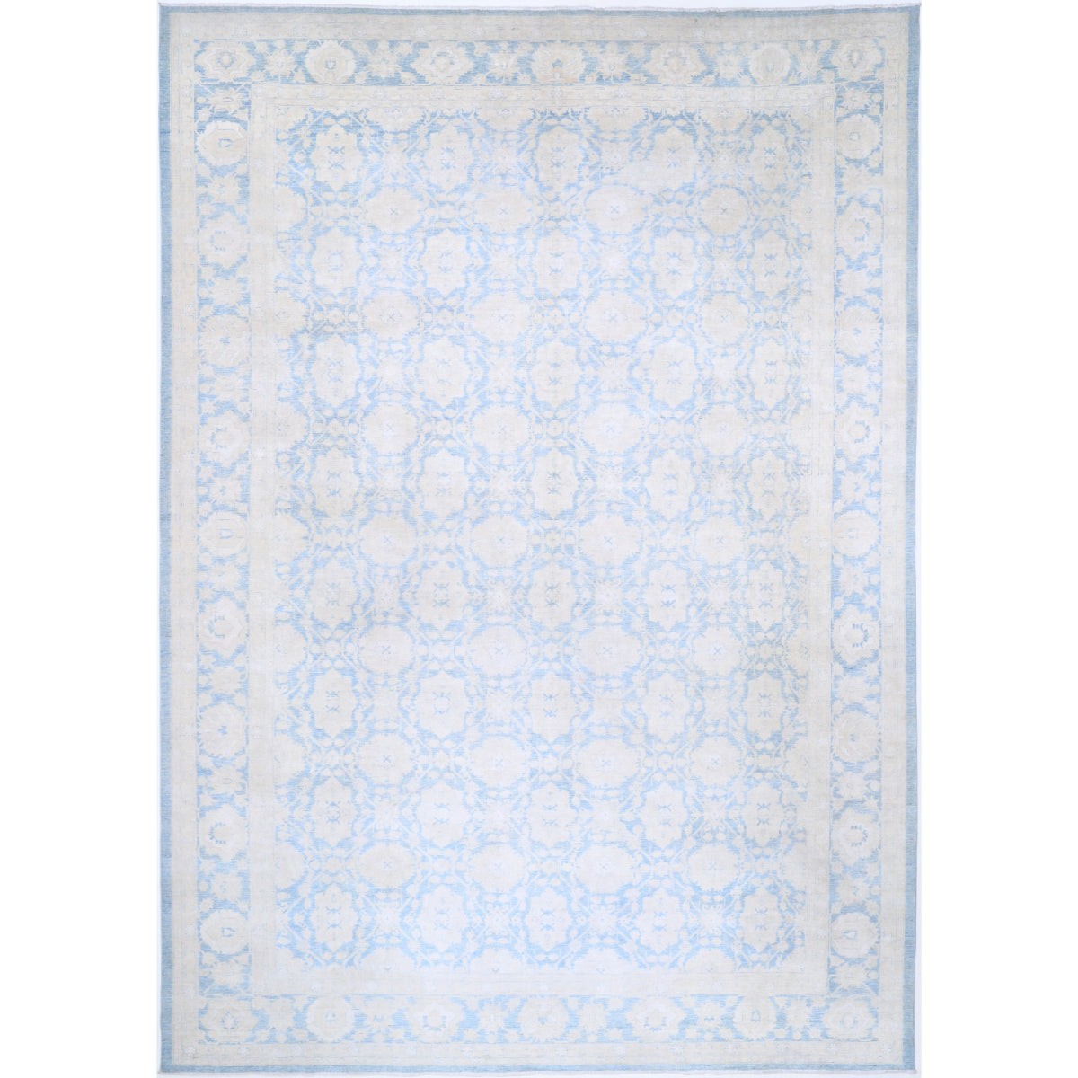 Ziegler 12x17 Handmade Double Knotted Washable Wool Rug - Colorful