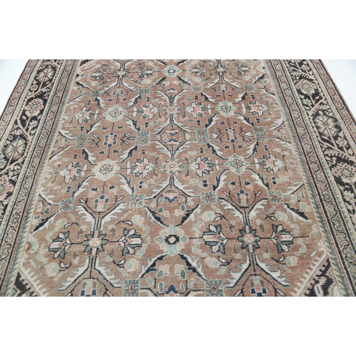 Vintage 8x11 Handmade Double Knotted Washable Wool Rug - Soft Hues