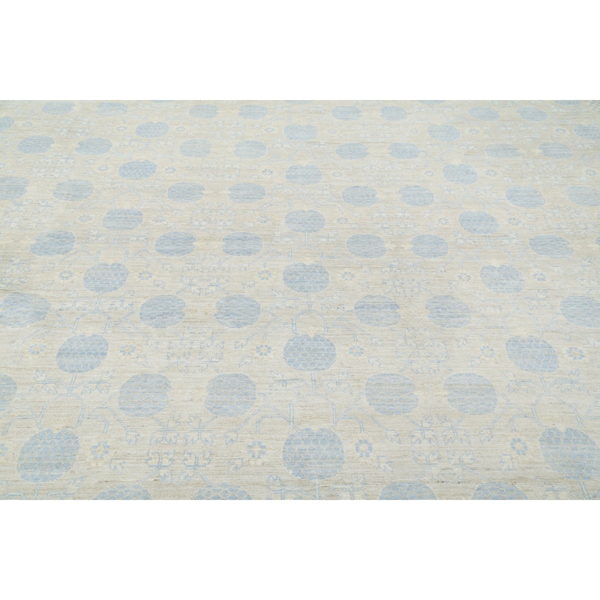 Khotan 16x32 Handmade Double Knotted Washable Wool Rug - Soft Hues