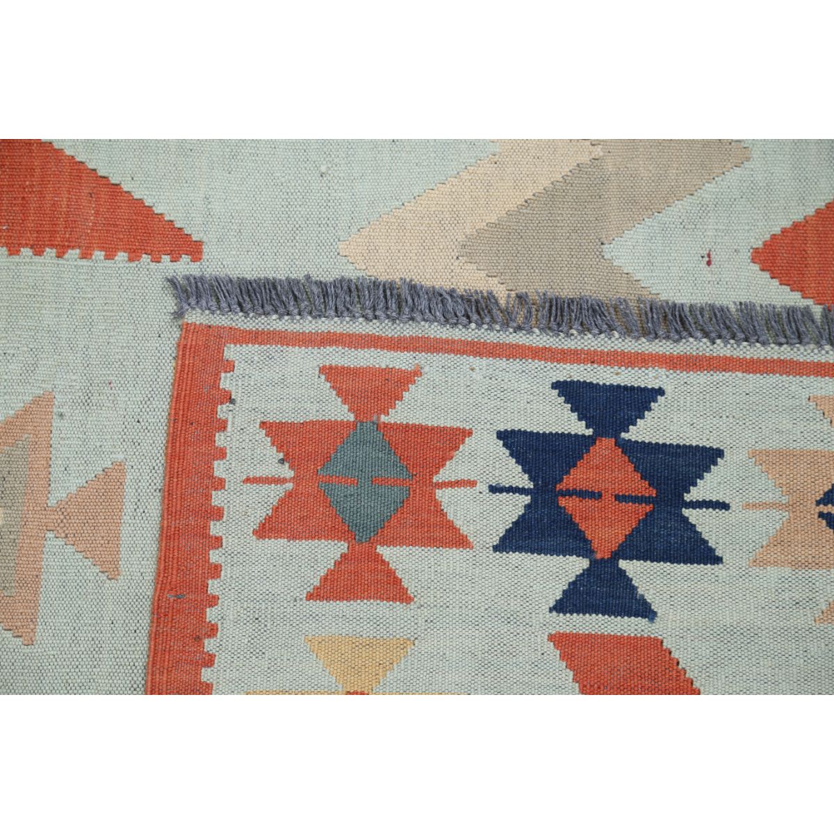 Kafkaas 5x7 Hand Woven Washable Wool Rug - Colorful