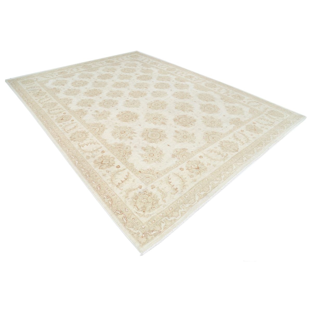 Serenity 9x12 Handmade Double Knotted Washable Wool Rug - Soft Hues