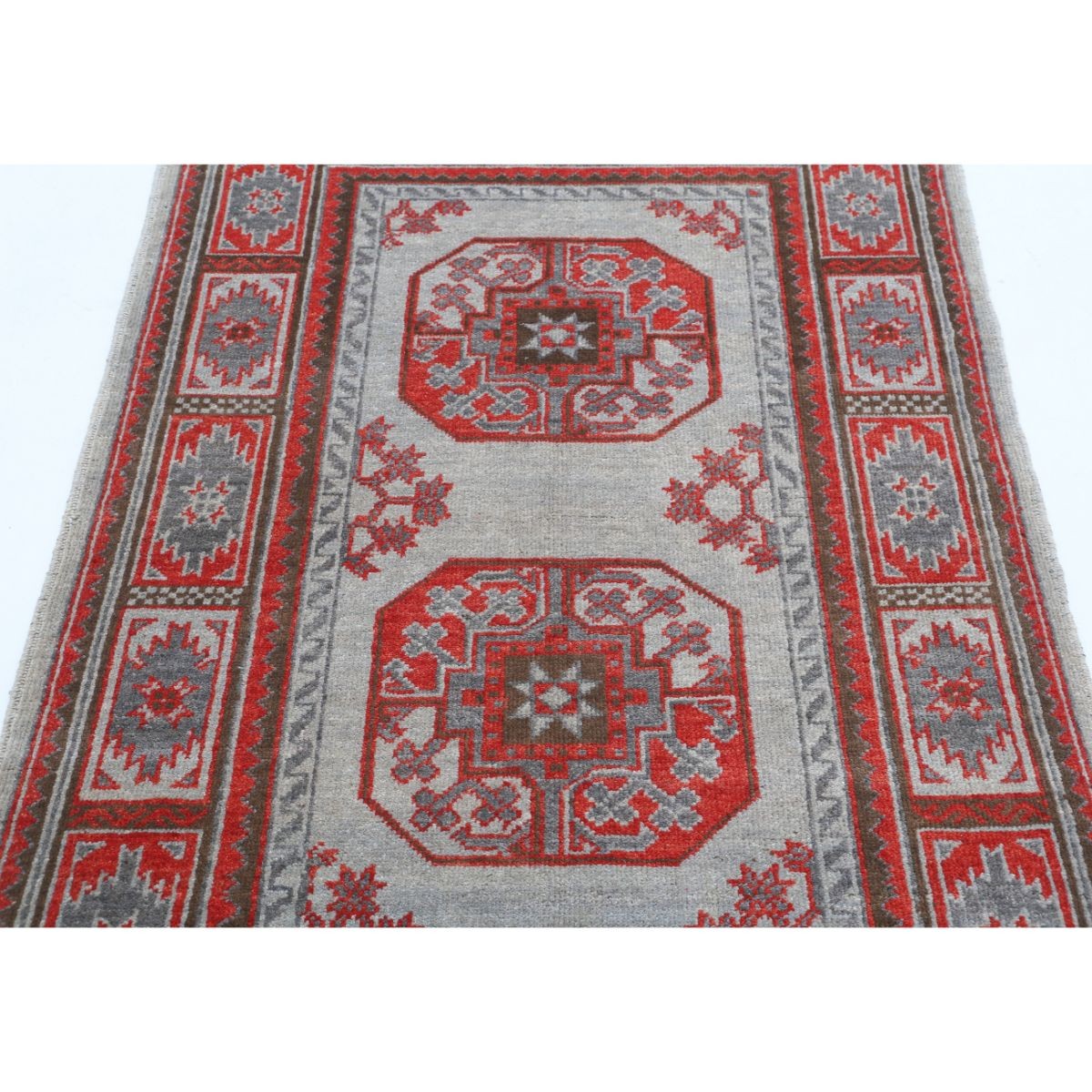 Revival 3x5 Handmade Double Knotted Washable Wool Rug - Colorful
