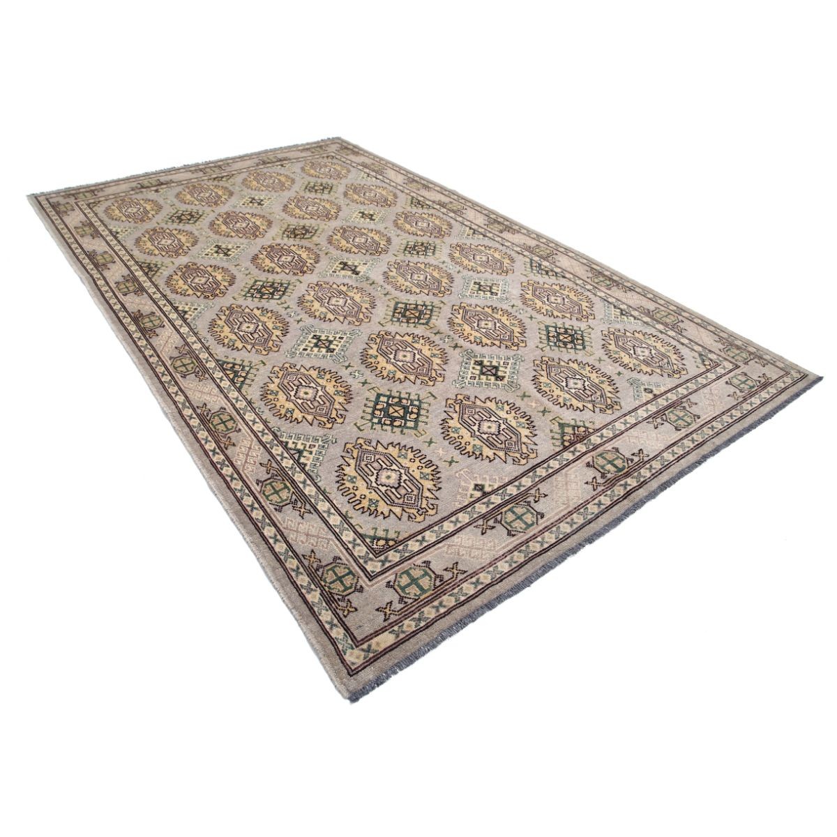Revival 4x7 Handmade Double Knotted Washable Wool Rug - Colorful