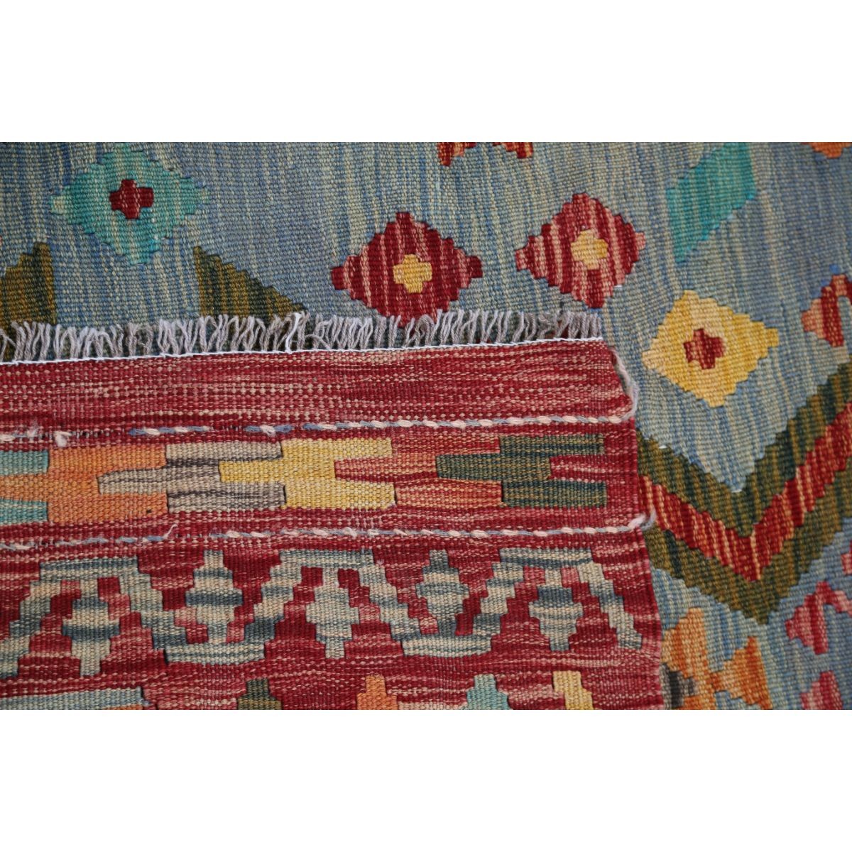 Maimana 6x8 Hand Woven Washable Wool Rug - Colorful