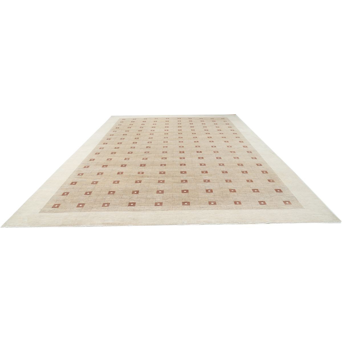 Modcar 12x17 Handmade Double Knotted Washable Wool Rug - Colorful
