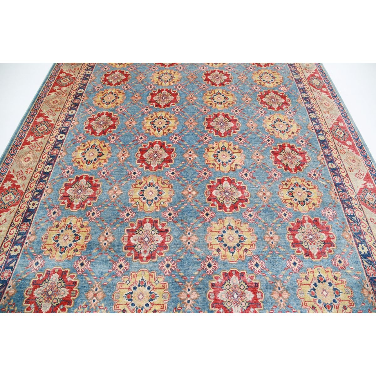 Revival 8x10 Handmade Double Knotted Washable Wool Rug - Colorful