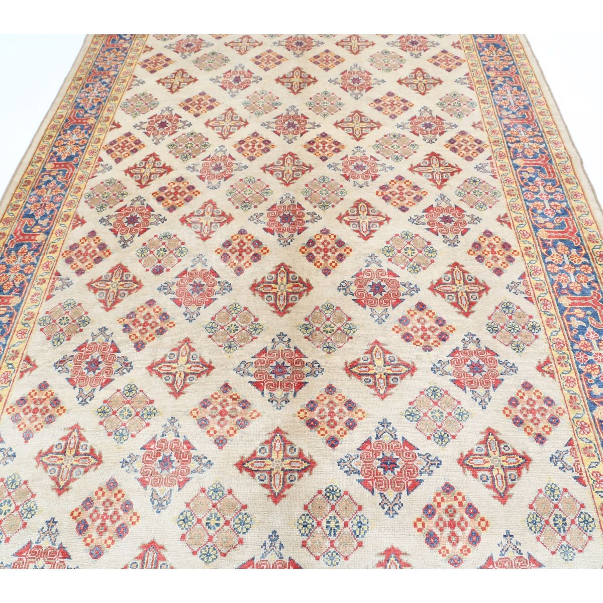 Revival 7x10 Handmade Double Knotted Washable Wool Rug - Colorful